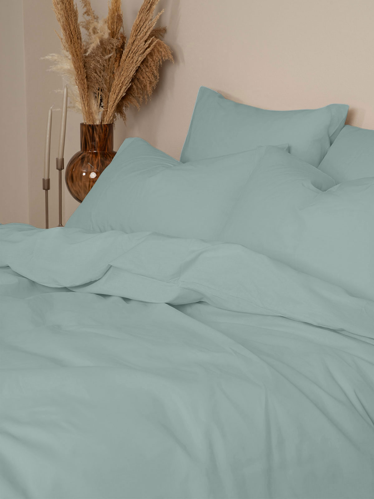 Σετ Σεντόνια Cotton Feelings 114 Light Aqua Μονό (165x270)