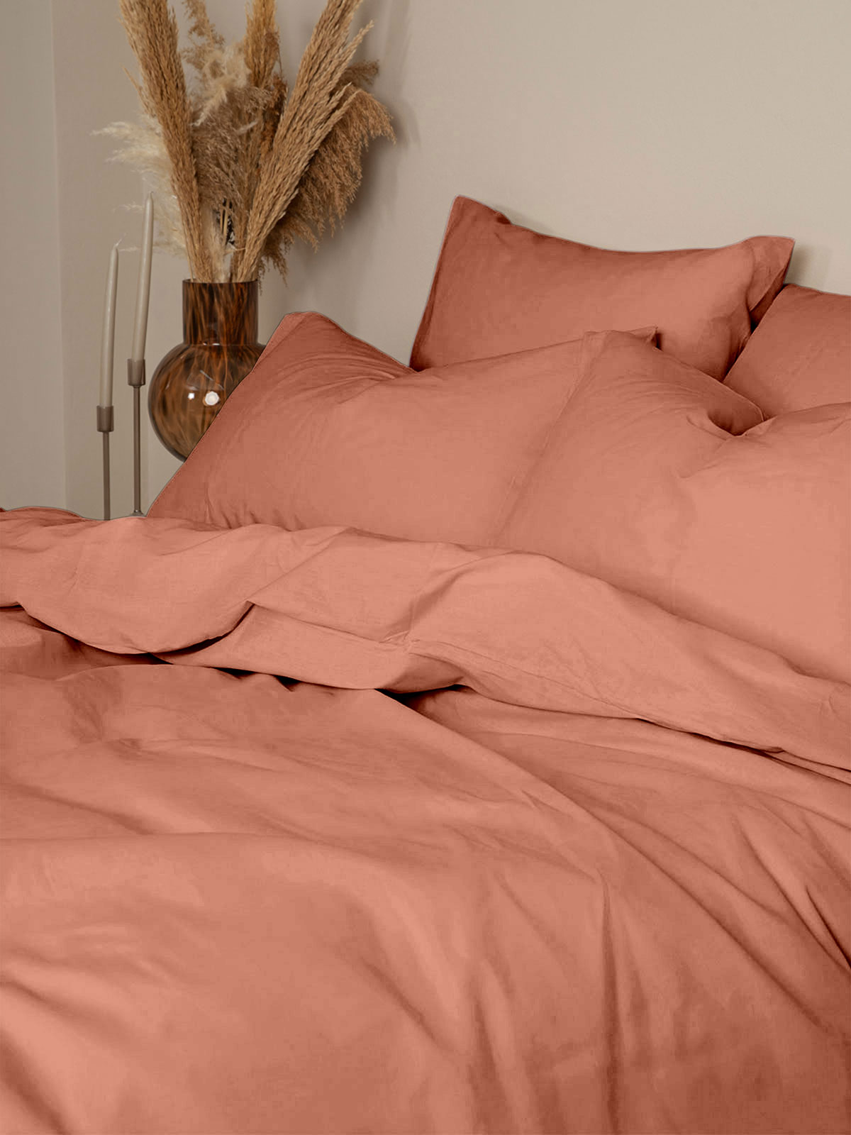 Σετ Σεντόνια Cotton Feelings 117 Peach Μονό (165x270)