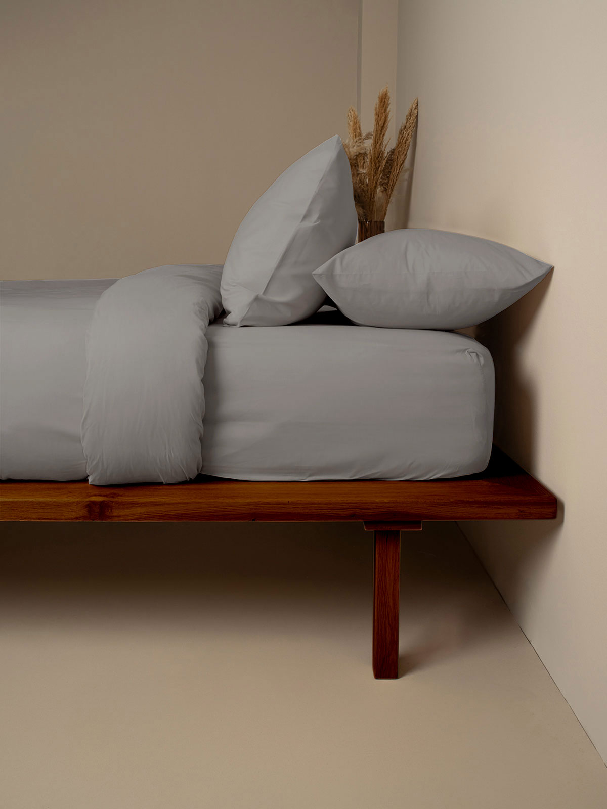 Σετ Σεντόνια Cotton Feelings 122 Paloma Grey Μονό (165x270)