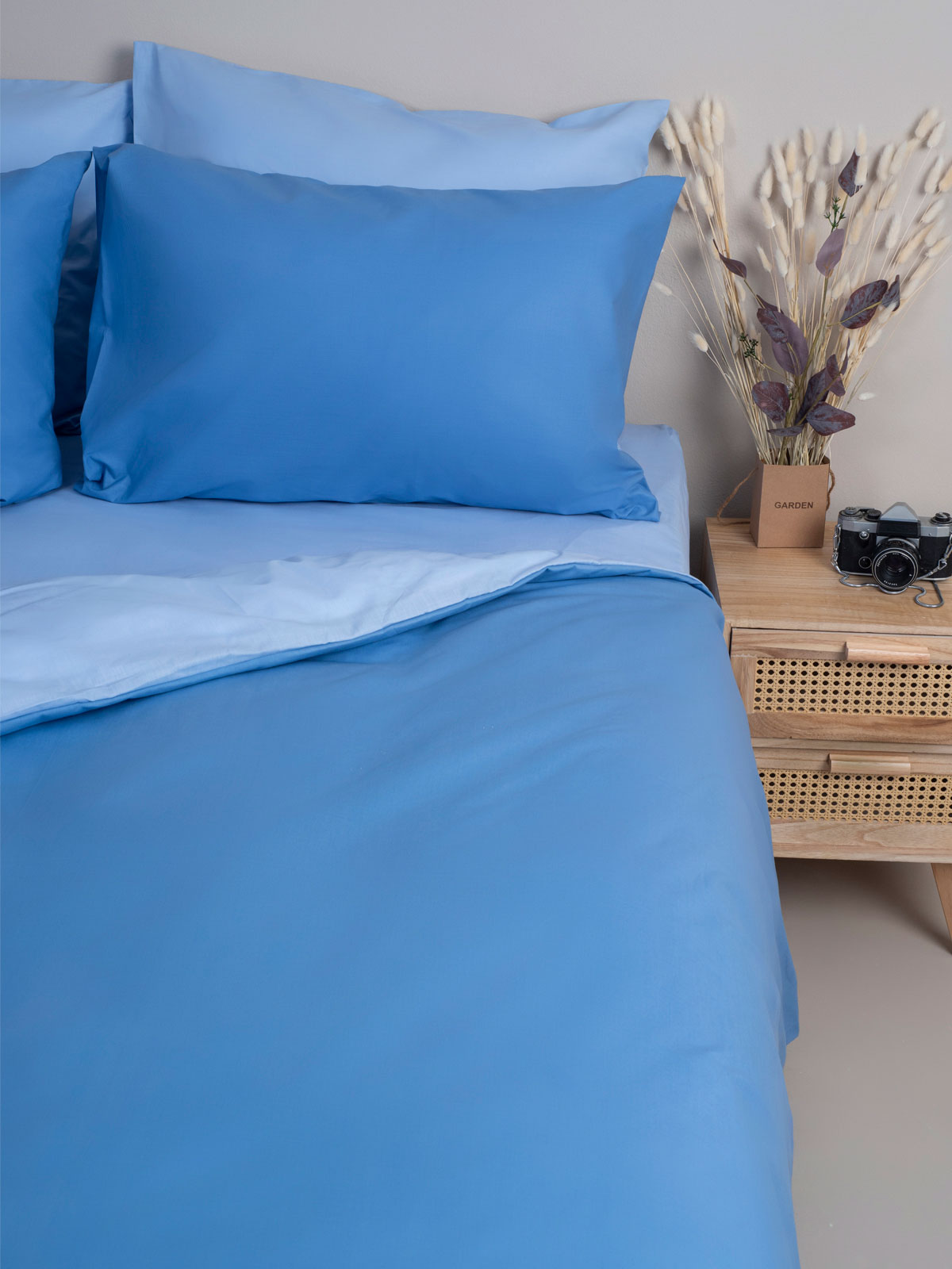 Σετ Σεντόνια Menta 202 Light Blue Μονό με λάστιχο (100x200+30)