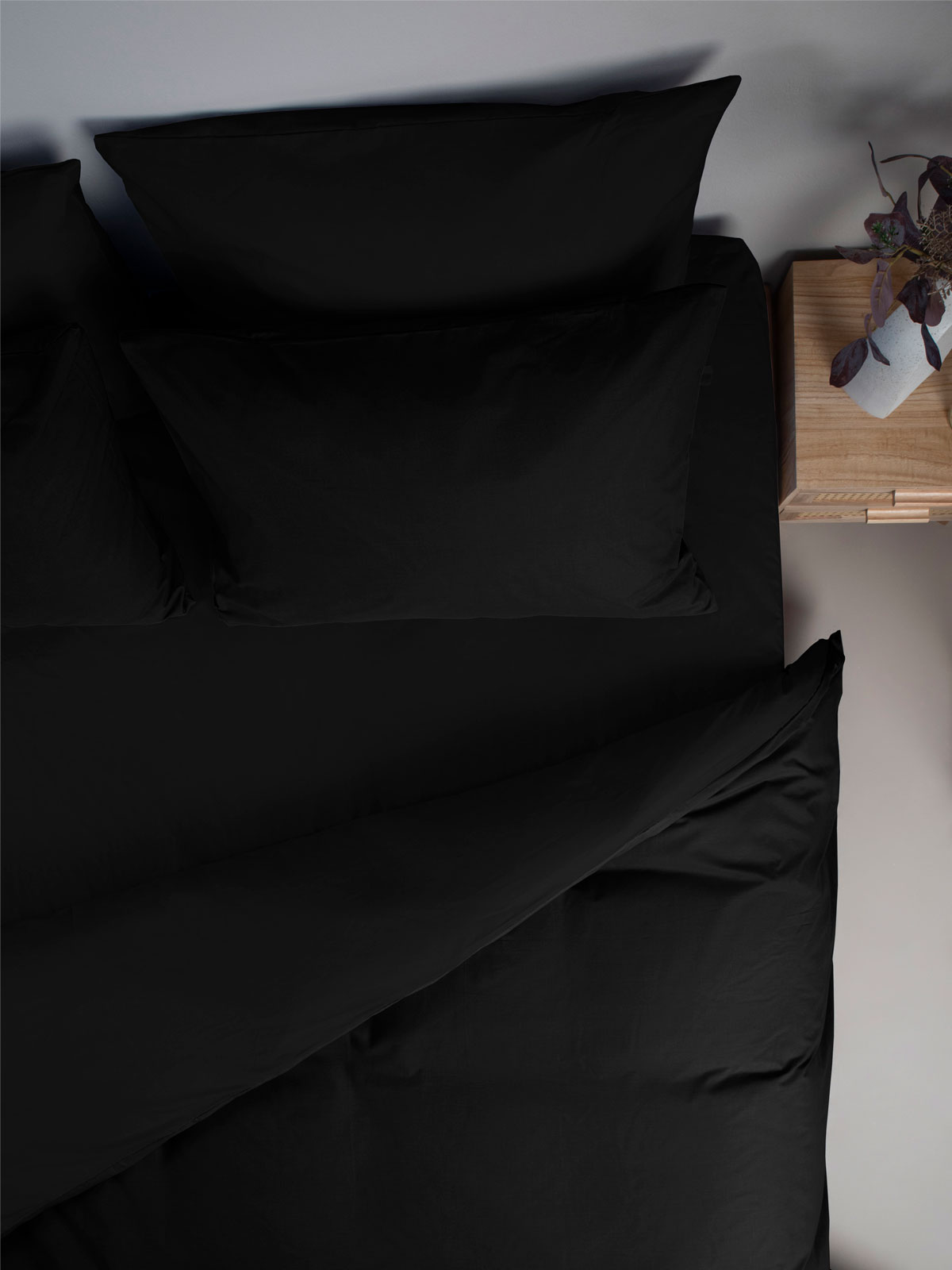Σετ Σεντόνια Menta 208 Black Μονό με λάστιχο (100x200+30)