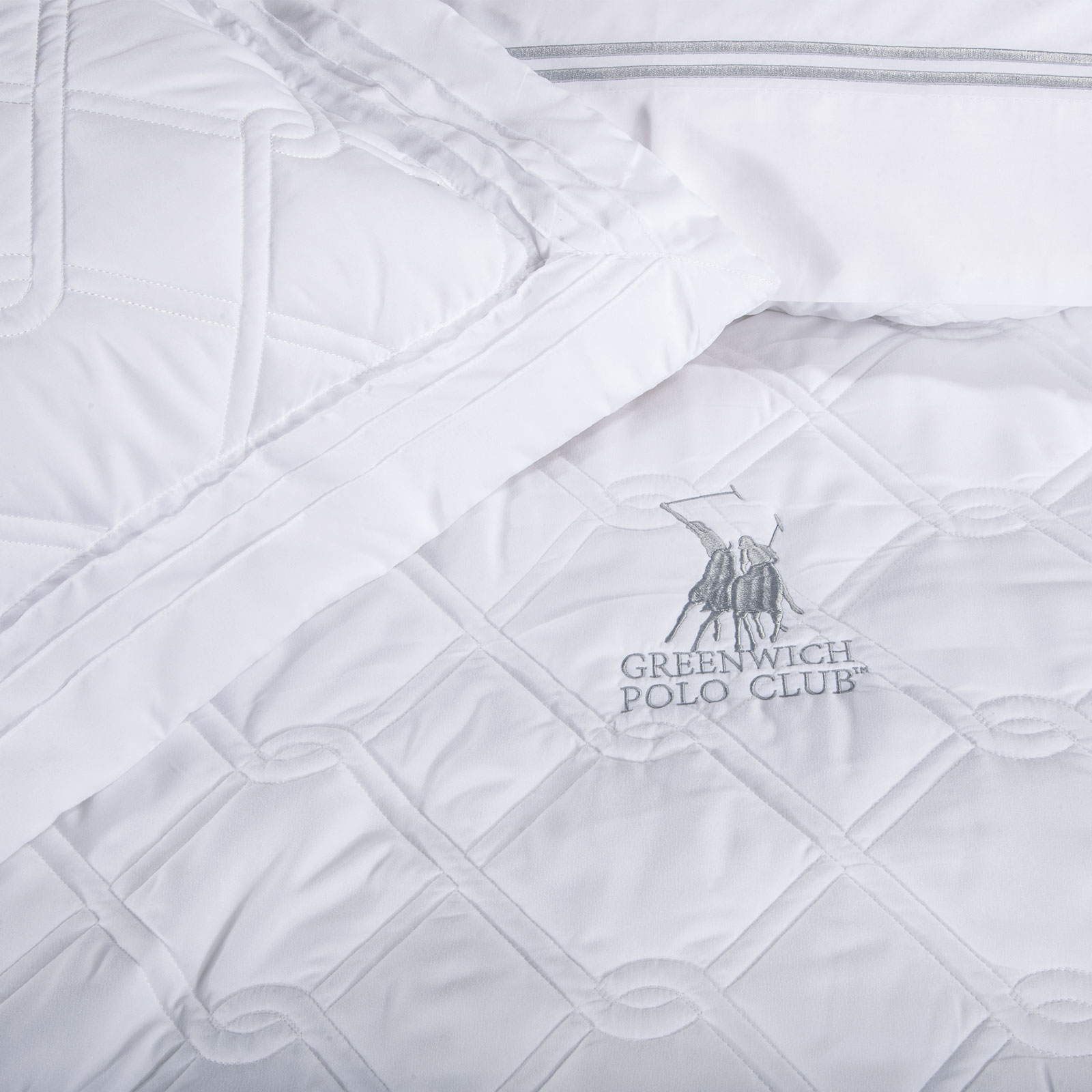 GREENWICH POLO CLUB ΚΟΥΒΕΡΛΙ ΥΠΕΡΔΙΠΛΟ ΣΕΤ 2161 ΛΕΥΚΟ