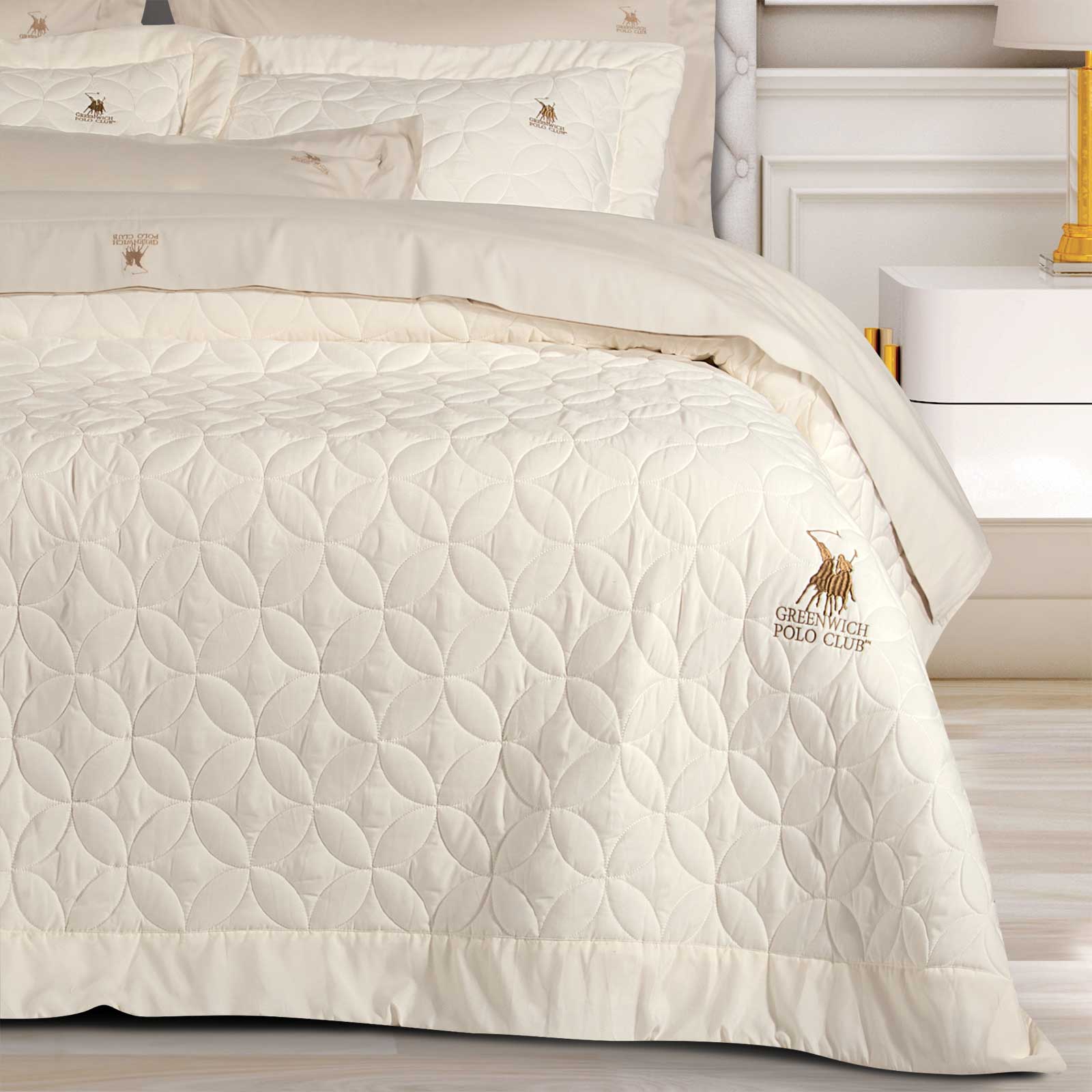 GREENWICH POLO CLUB ΚΟΥΒΕΡΤΟΡΙΟ KING CLASSIC 2358 ECRU