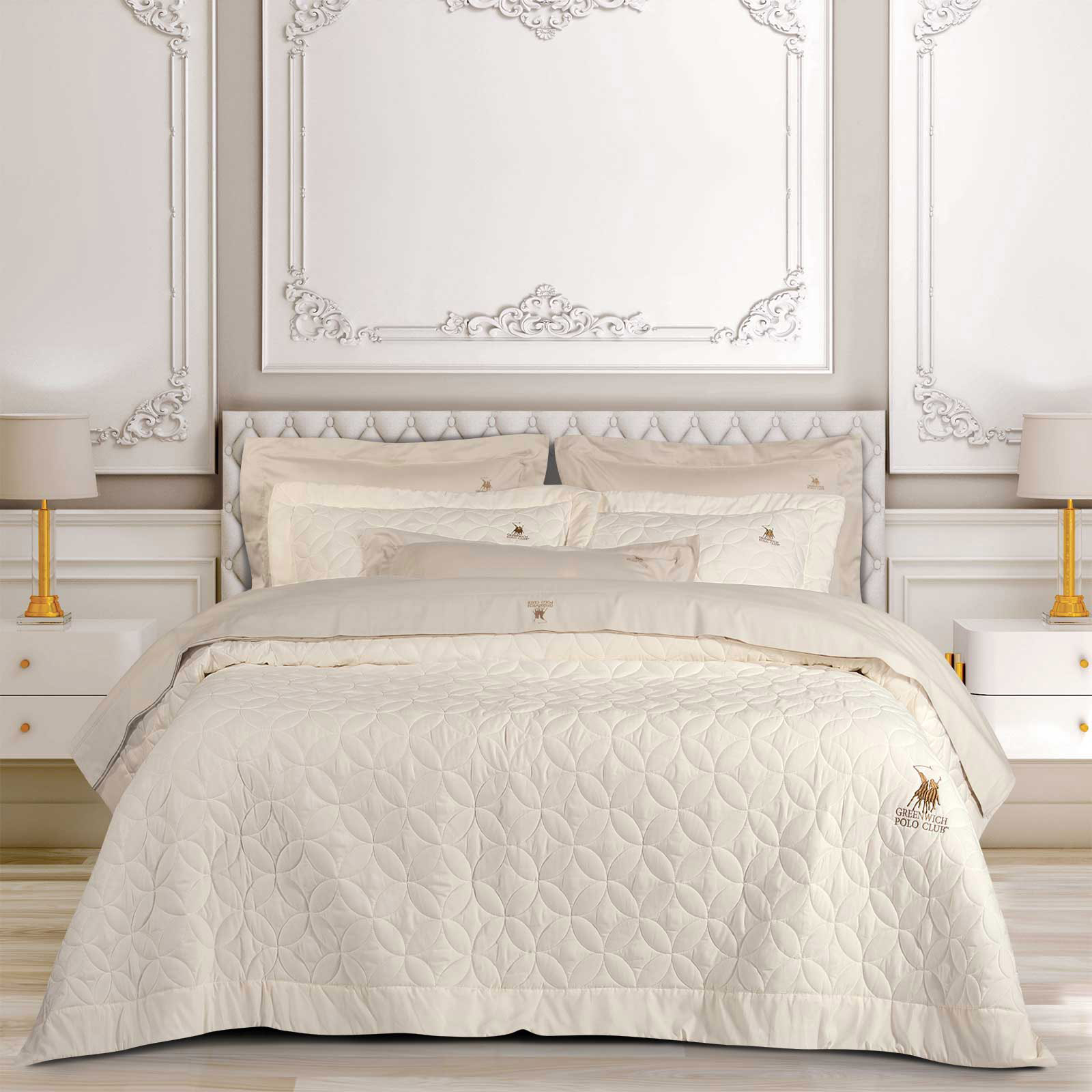 GREENWICH POLO CLUB ΚΟΥΒΕΡΤΟΡΙΟ KING CLASSIC 2358 ECRU