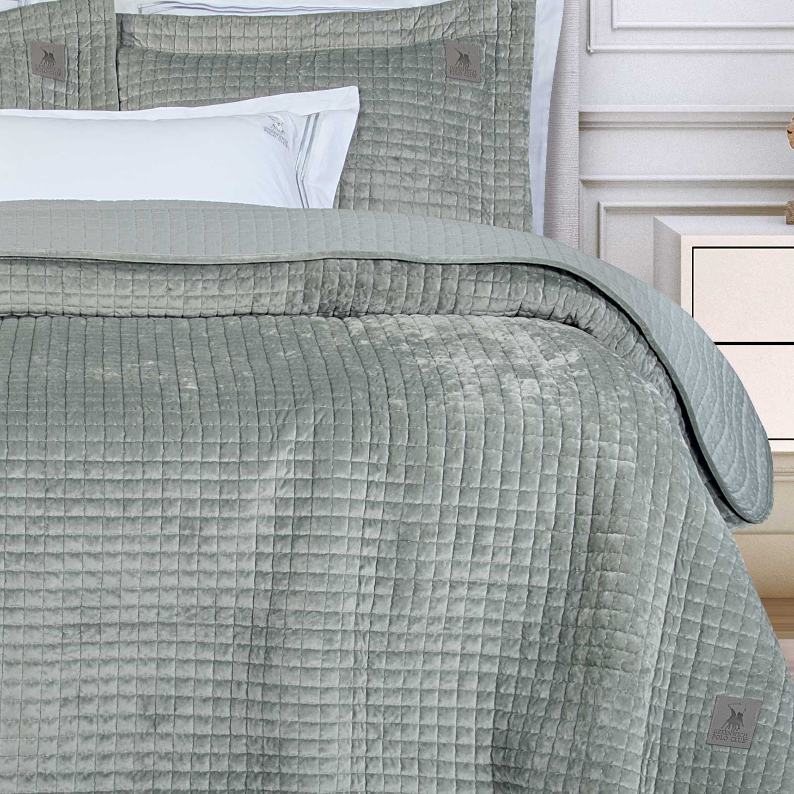 GREENWICH POLO CLUB ΚΟΥΒΕΡΤΟΡΙΟ KING CLASSIC 4430 SAGE GREEN