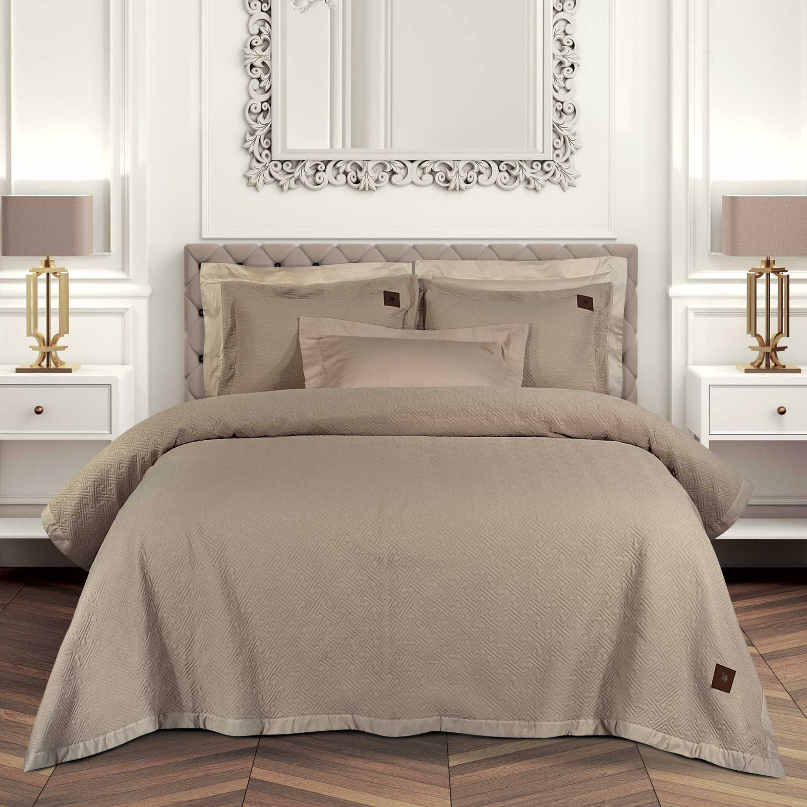 GREENWICH POLO CLUB ΚΟΥΒΕΡΛΙ KING ESSENTIAL 4452 TAUPE