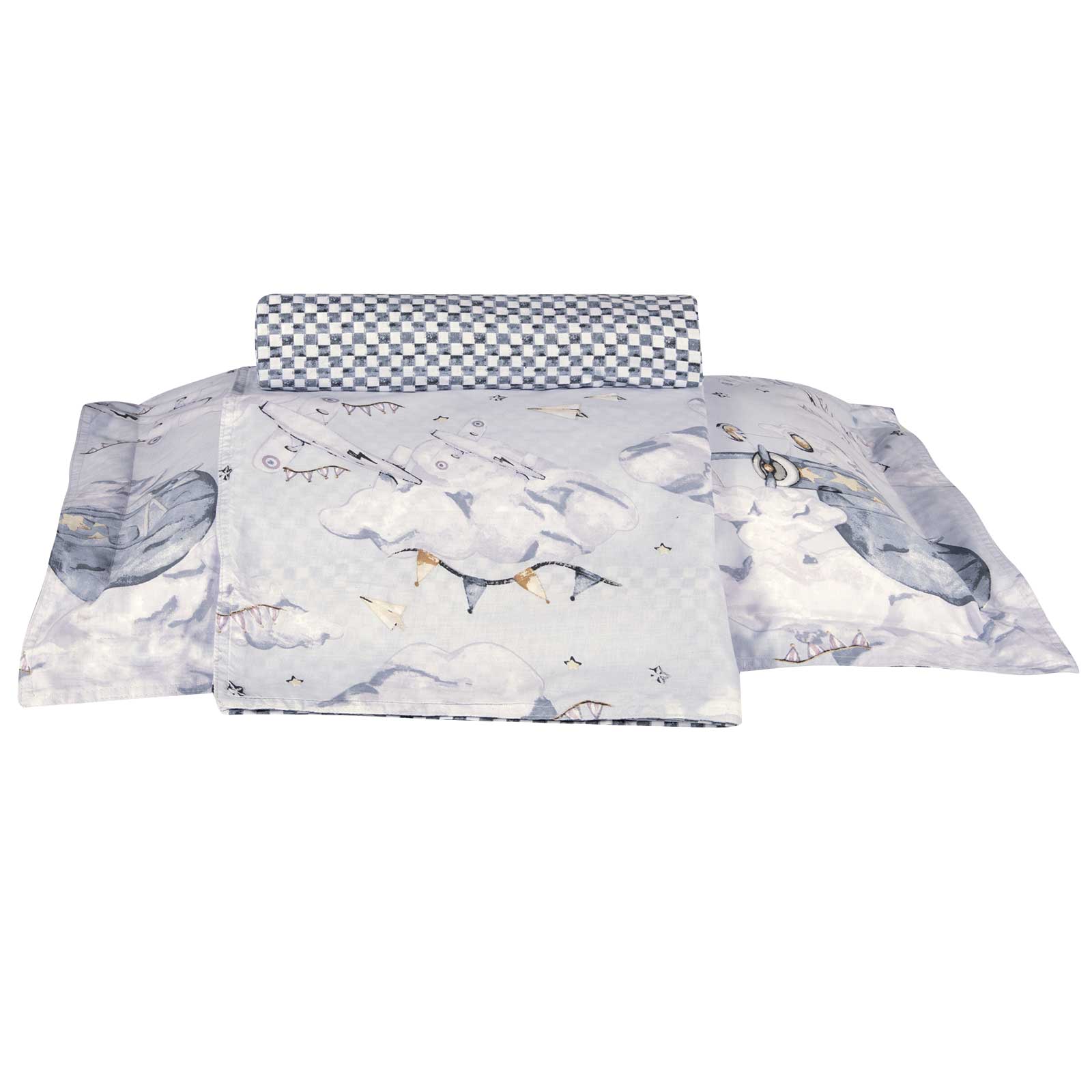 GREENWICH POLO CLUB ΣΕΤ ΣΕΝΤΟΝΙΑ ΜΟΝΑ ESSENTIAL 8852 GREY