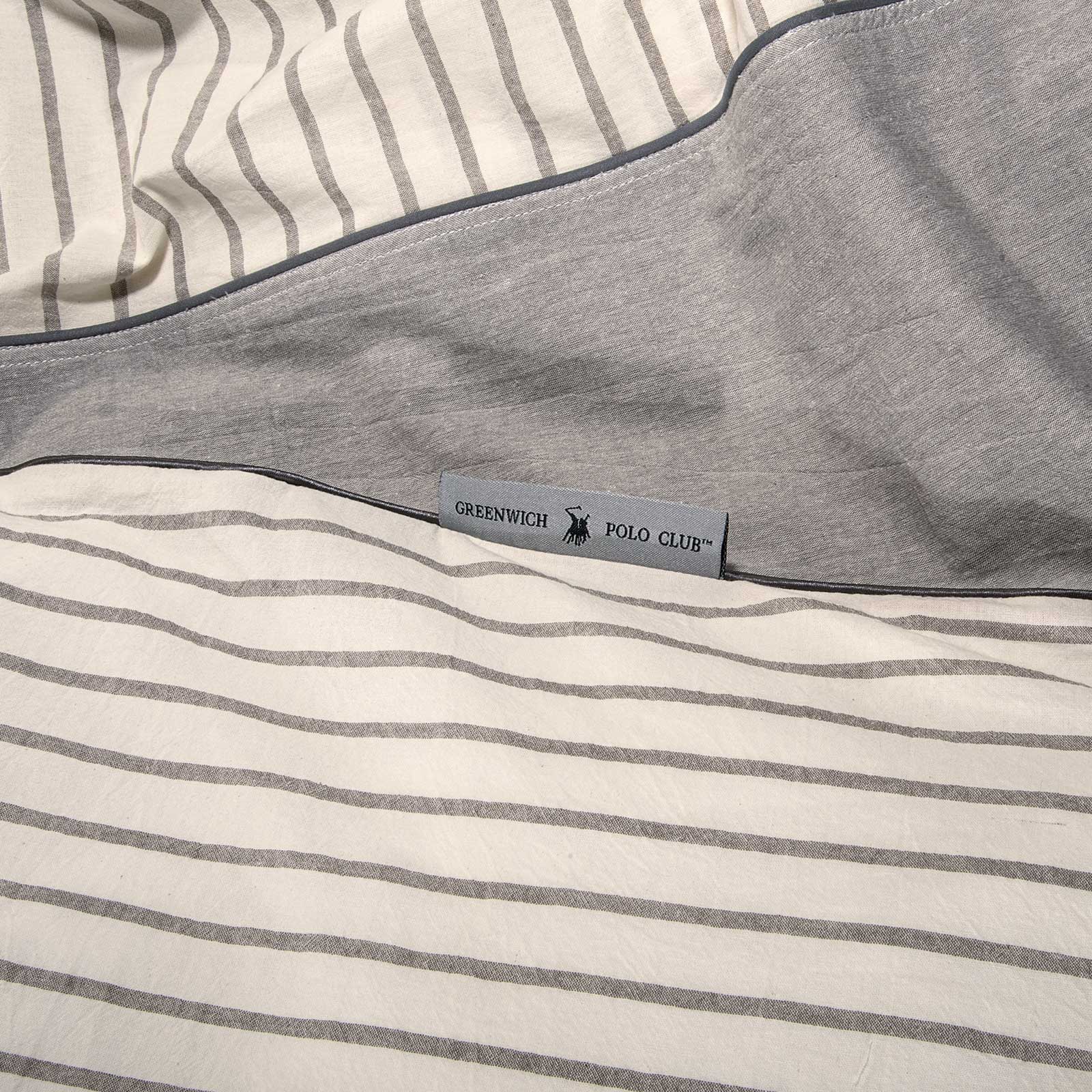 GREENWICH POLO CLUB ΠΑΠΛΩΜΑΤΟΘΗΚΗ ΣΕΤ ΥΠΕΡΔΙΠΛH ESSENTIAL 2296 GREY, WHITE