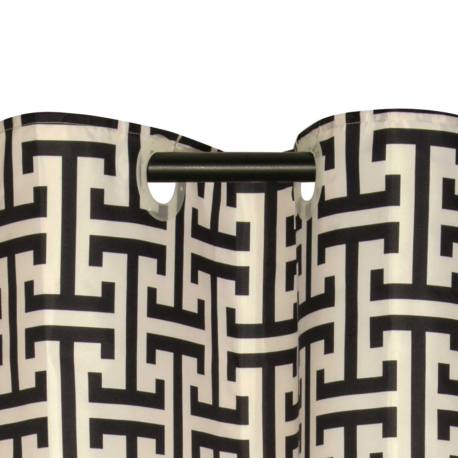 GREENWICH POLO CLUB ΚΟΥΡΤΙΝΑ ΜΠΑΝΙΟΥ 200Χ180 ESSENTIAL 3123 BLACK