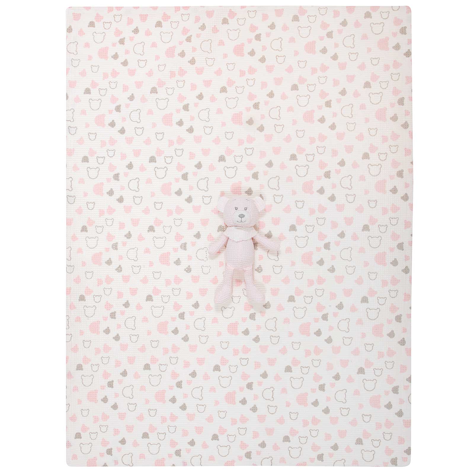 GREENWICH POLO CLUB ΚΟΥΒΕΡΤΑ ΠΙΚΕ 75X100 ΒΑΒΥ ESSENTIAL 8855 PINK, WHITE