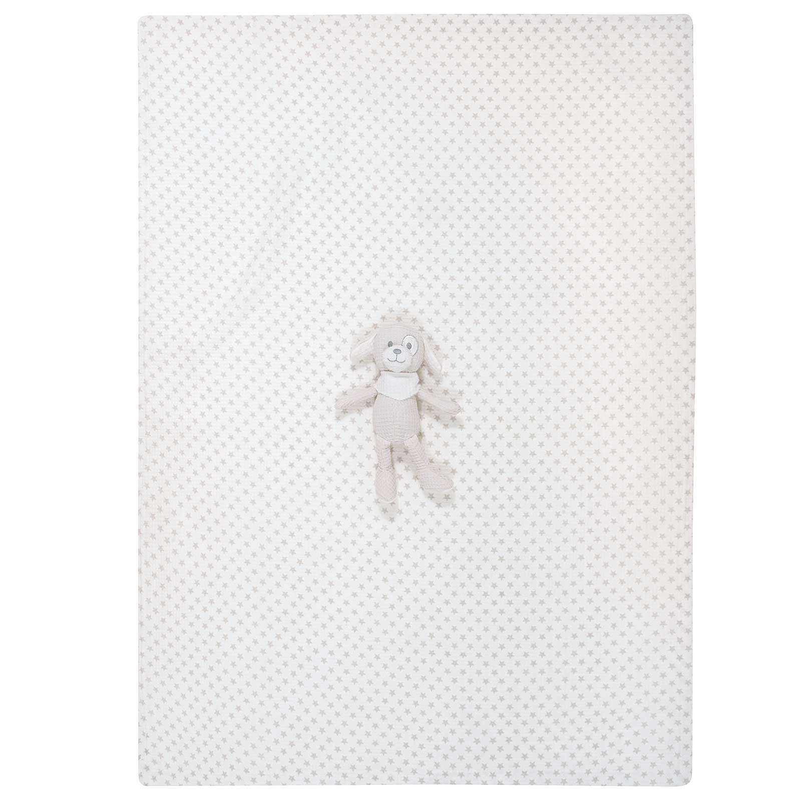 GREENWICH POLO CLUB ΚΟΥΒΕΡΤΑ ΠΙΚΕ 75X100 ΒΑΒΥ ESSENTIAL 8858 GREY, WHITE