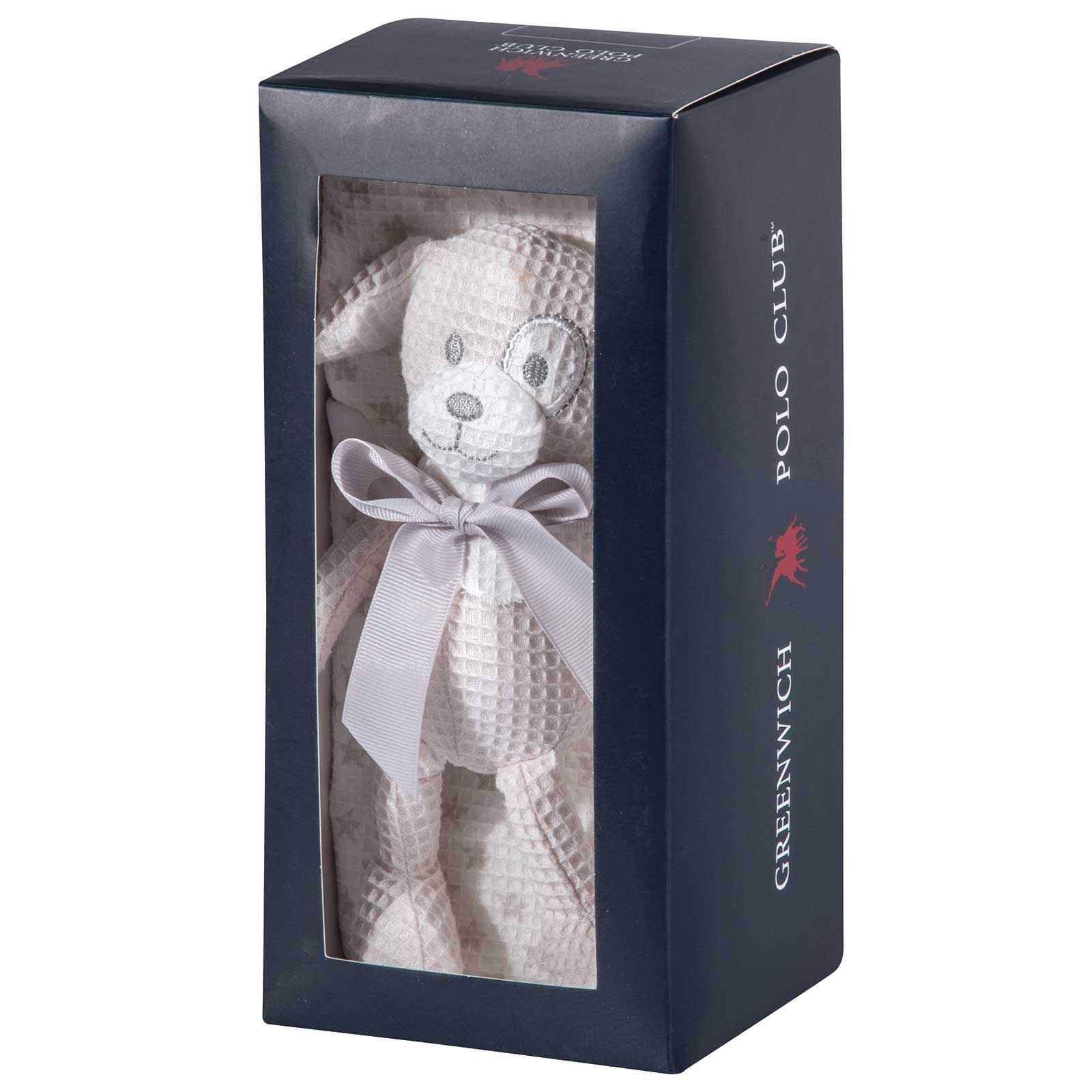 GREENWICH POLO CLUB ΚΟΥΒΕΡΤΑ ΠΙΚΕ 75X100 ΒΑΒΥ ESSENTIAL 8858 GREY, WHITE