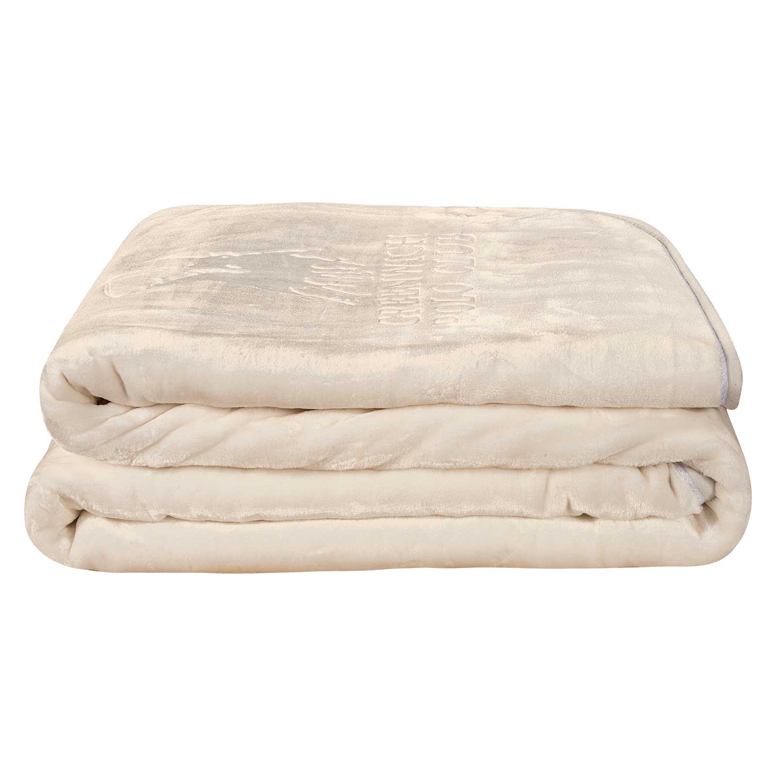 GREENWICH POLO CLUB ΚΟΥΒΕΡΤΑ VELOUR ΜΟΝΗ 3441 ΛΕΥΚΟ