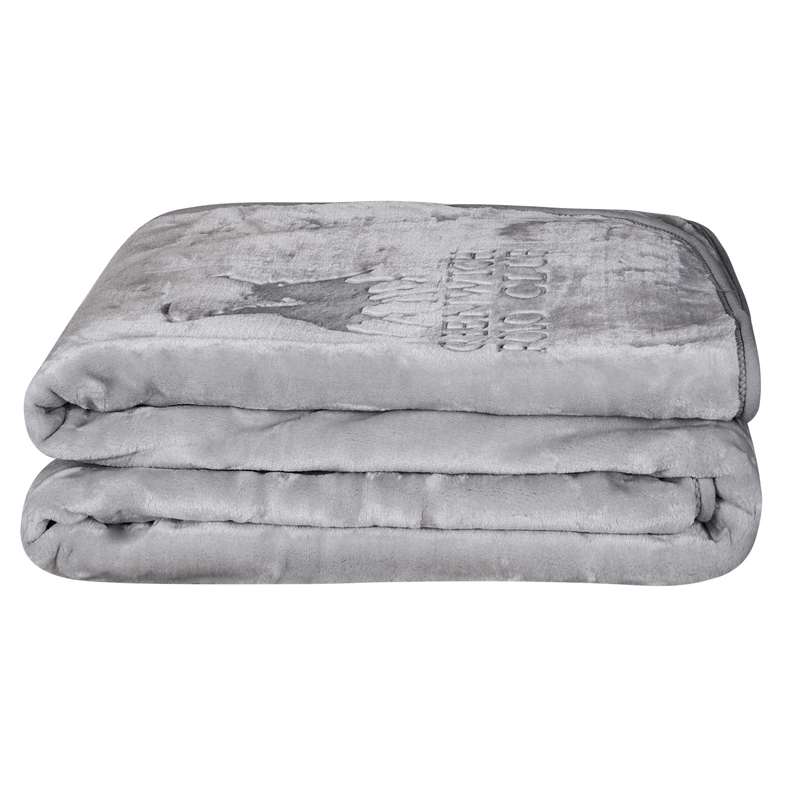 GREENWICH POLO CLUB ΚΟΥΒΕΡΤΑ VELOUR ΜΟΝΗ ESSENTIAL 3442 LIGHT GREY