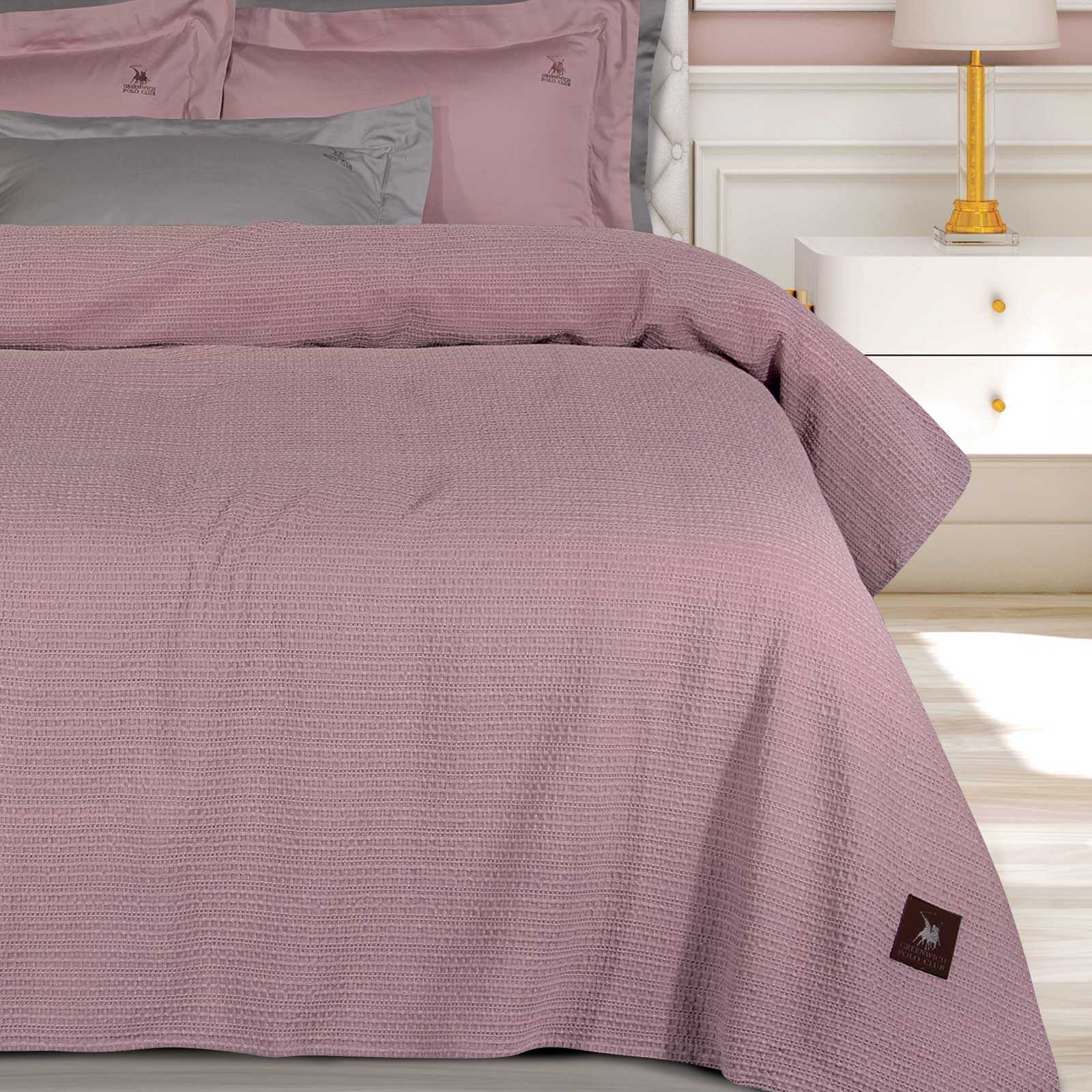 GREENWICH POLO CLUB ΚΟΥΒΕΡΤΑ ΠΙΚΕ 220X240 ESSENTIAL 4458 NUDE