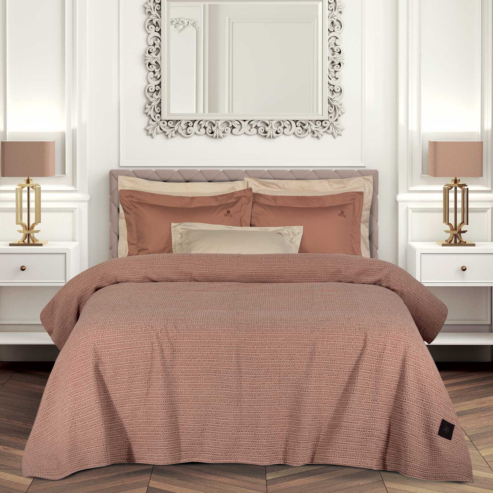 GREENWICH POLO CLUB ΚΟΥΒΕΡΤΑ ΠΙΚΕ 220X240 ESSENTIAL 4459 SALMON