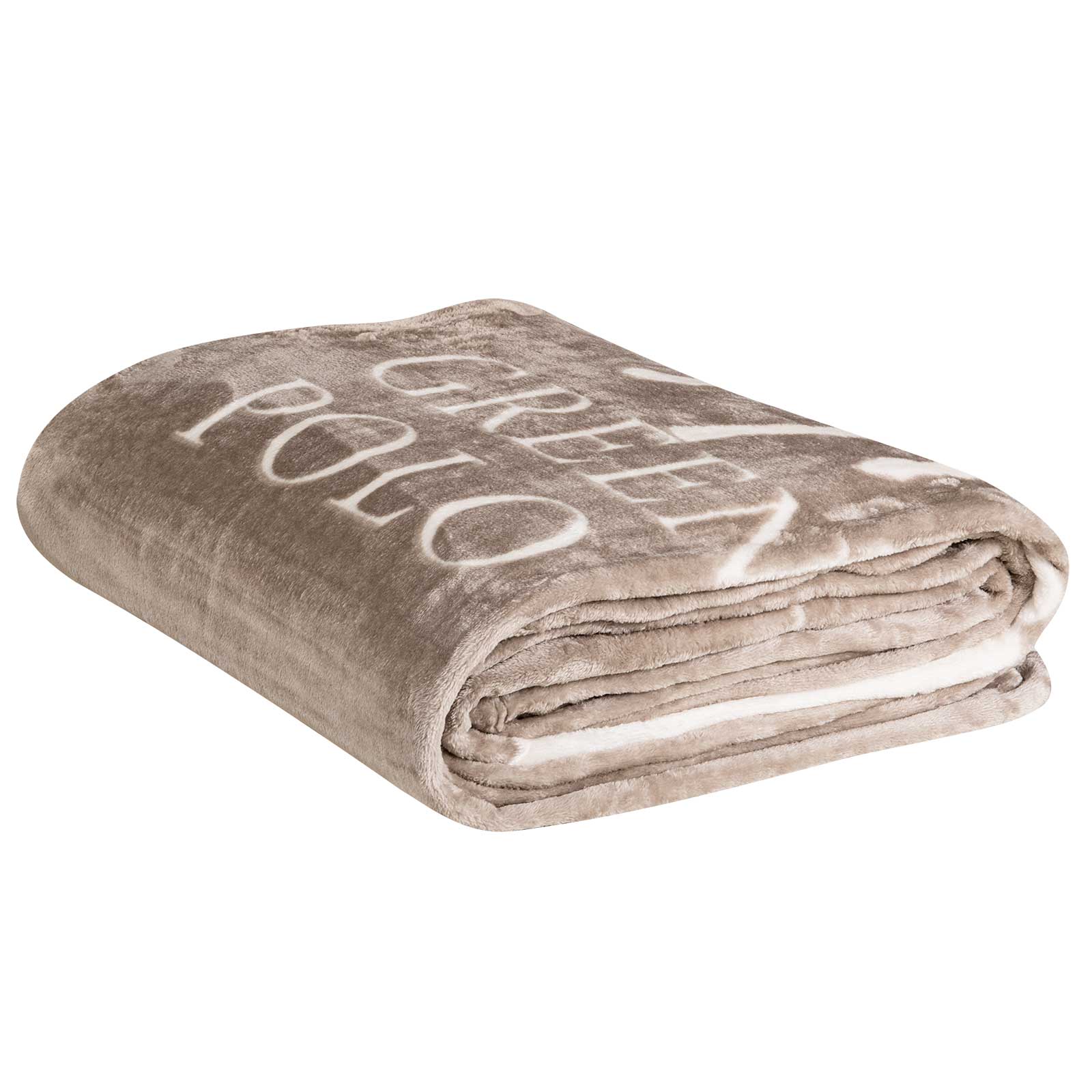 GREENWICH POLO CLUB ΚΟΥΒΕΡΤΑ FLEECE 160X220 3490 TAUPE