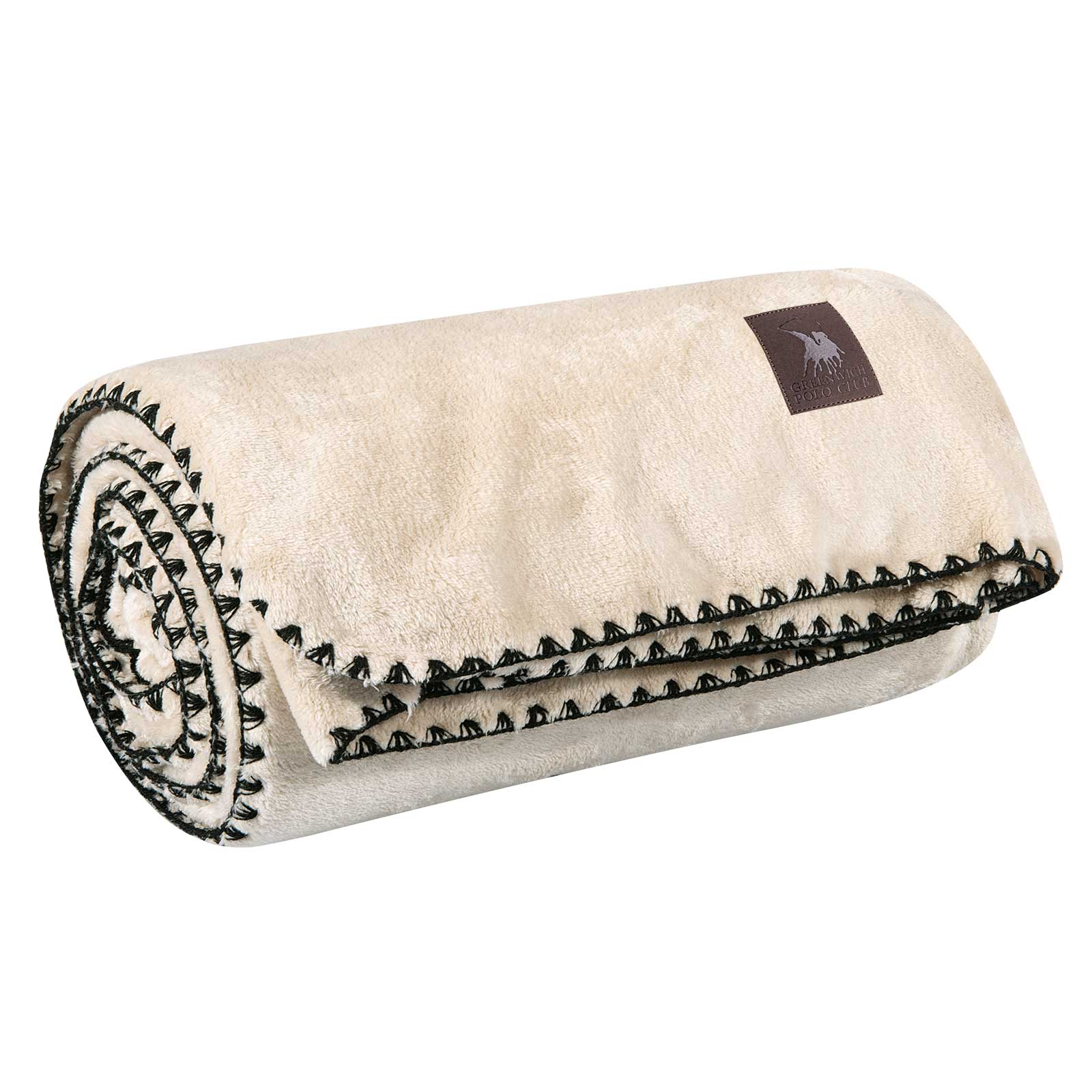 GREENWICH POLO CLUB ΚΟΥΒΕΡΤΑ ΚΑΝΑΠΕ FLEECE 130Χ170 ESSENTIAL 4438 BEIGE