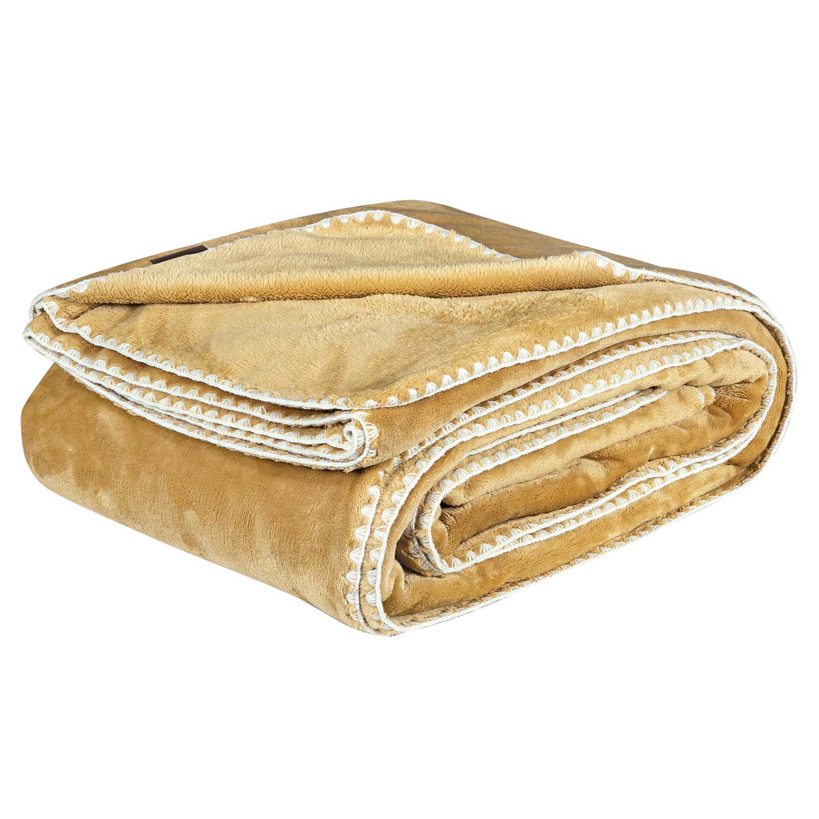 GREENWICH POLO CLUB ΚΟΥΒΕΡΤΑ FLEECE 220X240 ESSENTIAL 4441 OCHRE