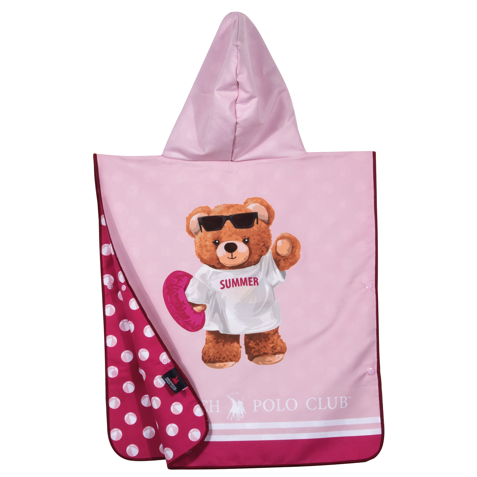 GREENWICH POLO CLUB JUNIOR ΠΟΝΤΣΟ ΘΑΛΑΣΣΗΣ 50Χ115 4039 PINK