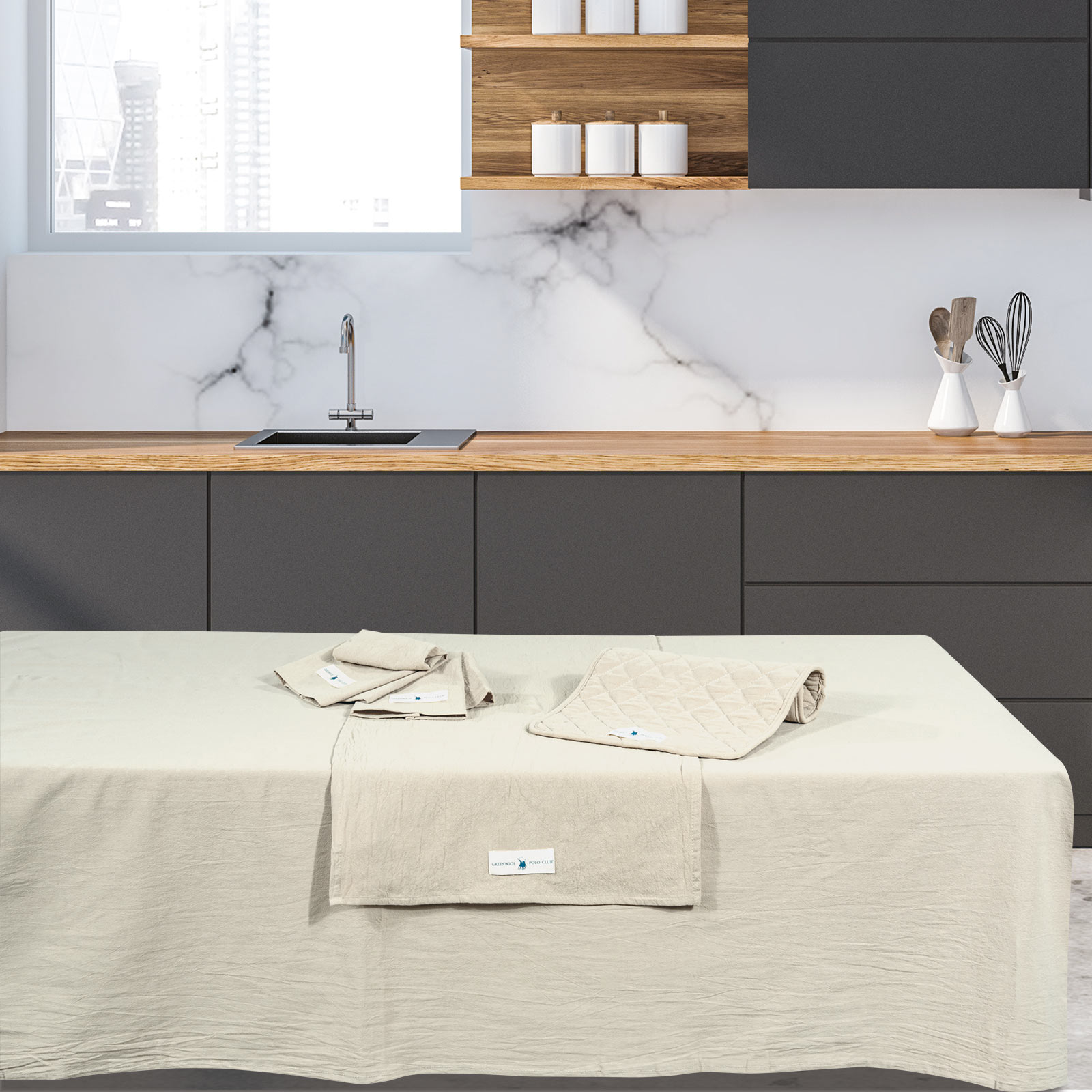 GREENWICH POLO CLUB ΤΡΑΠΕΖΟΜΑΝΤΗΛΟ 140Χ180 2637