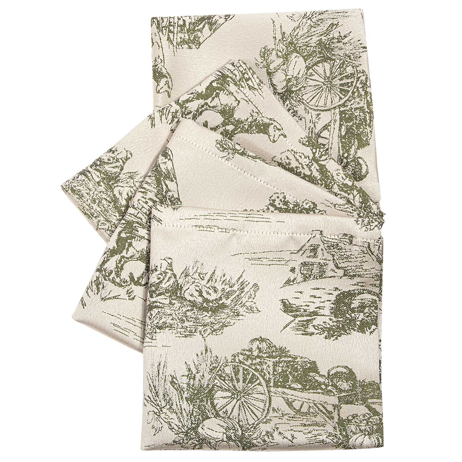 GREENWICH POLO CLUB ΣΕΤ ΠΕΤΣΕΤΕΣ ΦΑΓΗΤΟΥ 40Χ40 ESSENTIAL 3015 ECRU, OLIVE