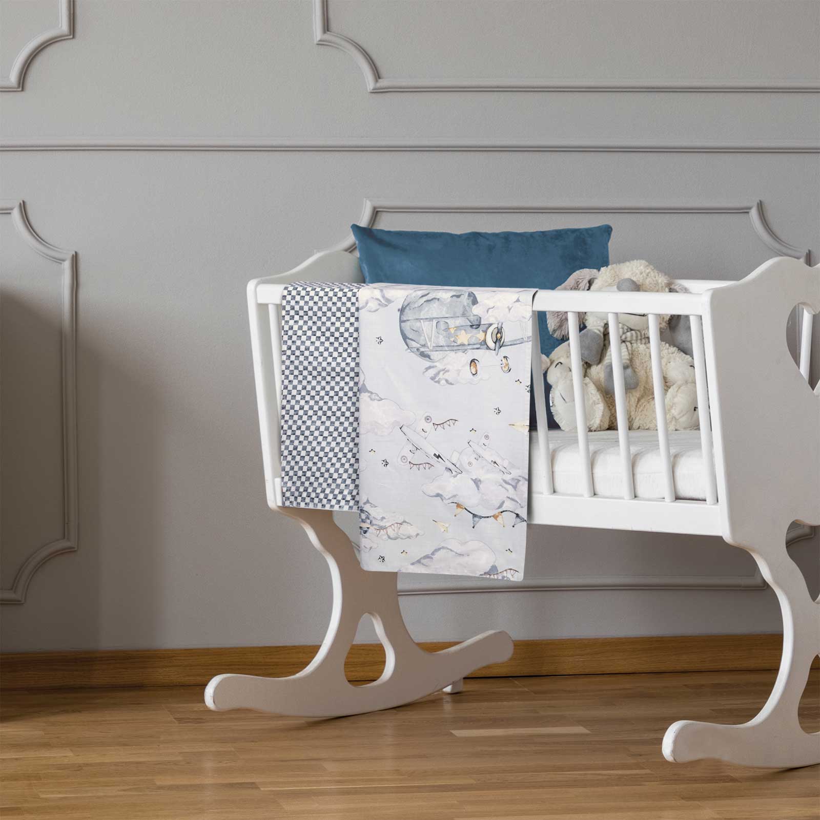 GREENWICH POLO CLUB ΣΕΤ ΣΕΝΤΟΝΙΑ ΛΙΚΝΟΥ ΒΑΒΥ ESSENTIAL 8852 GREY