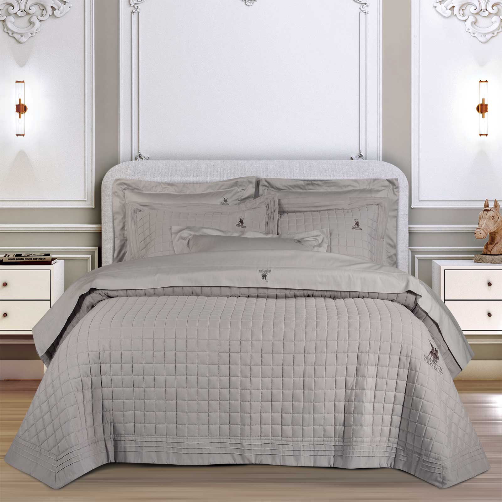 GREENWICH POLO CLUB ΖΕΥΓΟΣ ΜΑΞΙΛΑΡΟΘΗΚΕΣ CLASSIC 2356 TAUPE