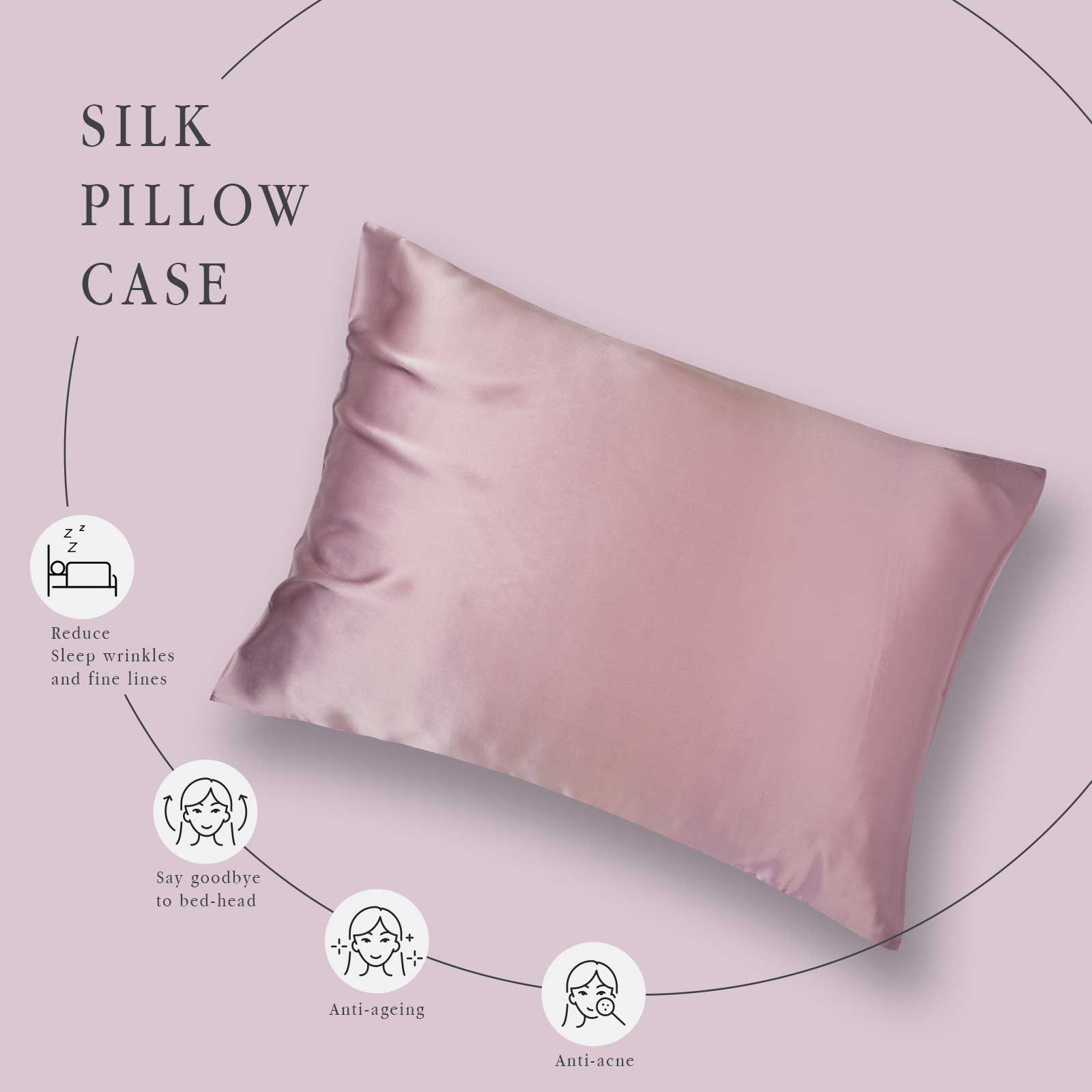 GREENWICH POLO CLUB ΖΕΥΓΟΣ ΜΑΞΙΛΑΡΟΘΗΚΕΣ SILK ESSENTIAL 2381 PINK