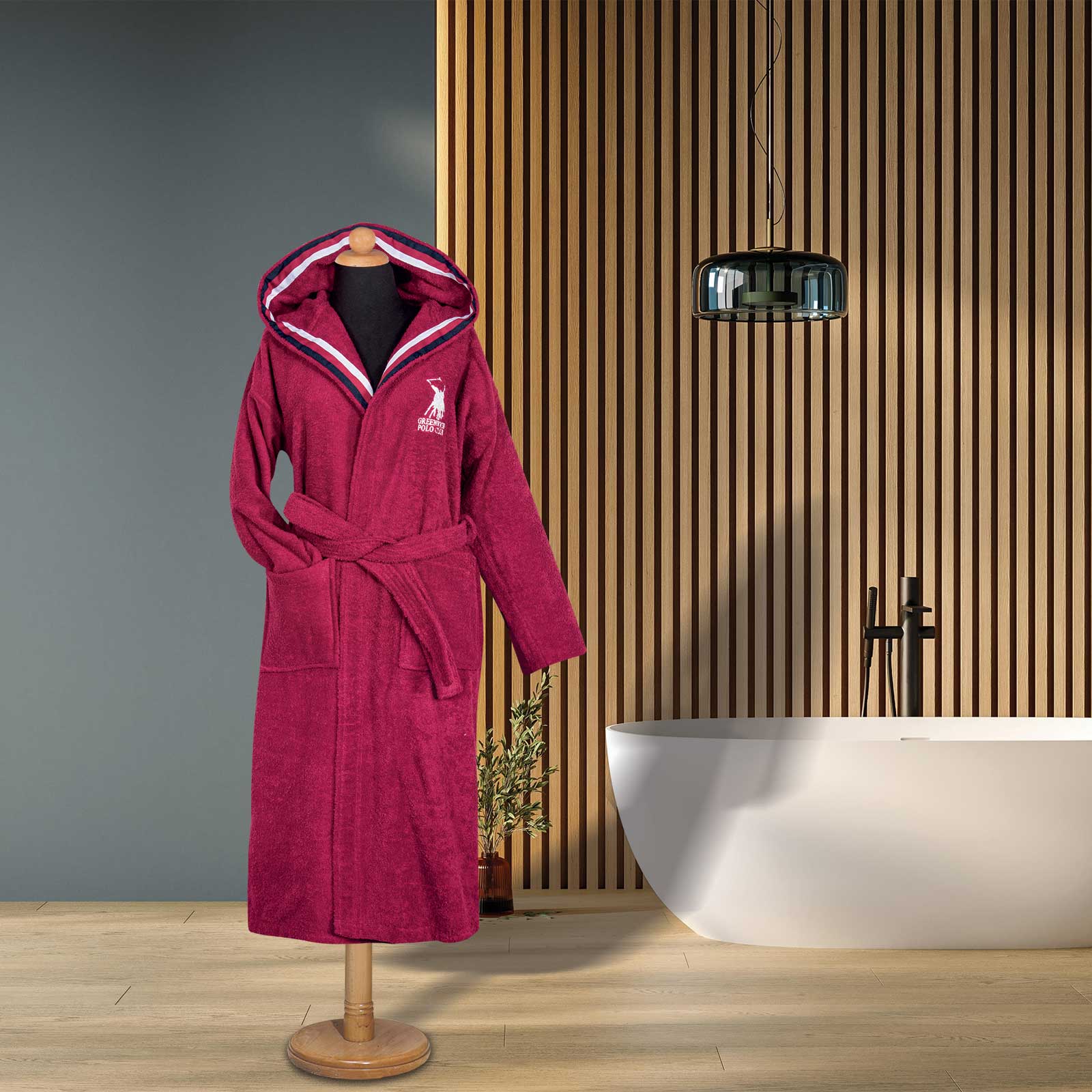 Μπουρνούζι Greenwich Polo Club Essential 3061 Bordeaux
