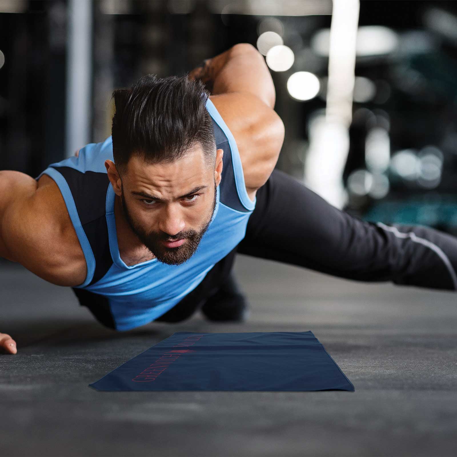 GREENWICH POLO CLUB ΠΕΤΣΕΤΑ ΓΥΜΝΑΣΤΗΡΙΟΥ 45Χ90 4185 BLUE/RED