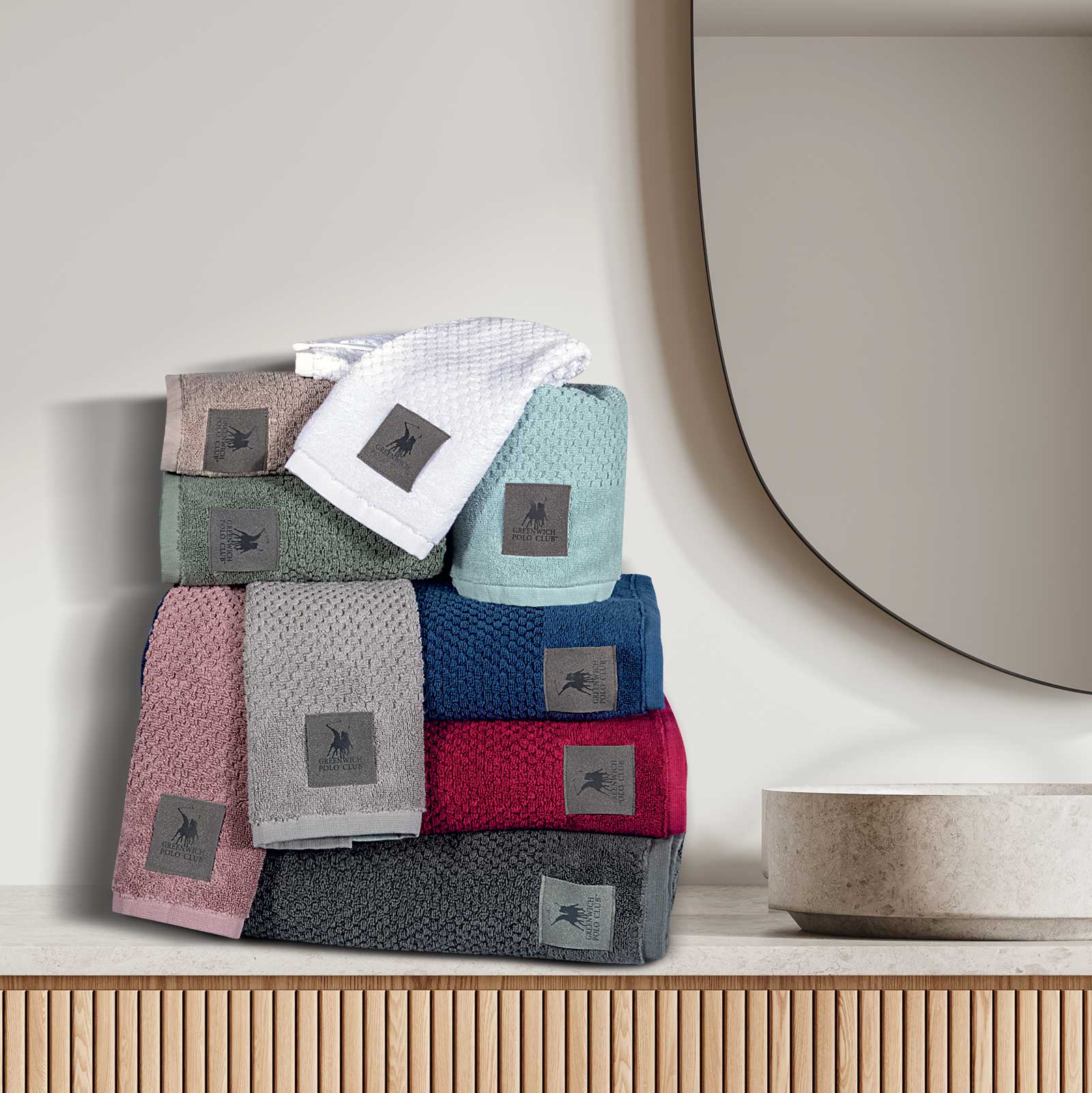 GREENWICH POLO CLUB ΠΕΤΣΕΤΑ ΠΡΟΣΩΠΟΥ 50Χ90 PREMIUM 4122 BORDEAUX