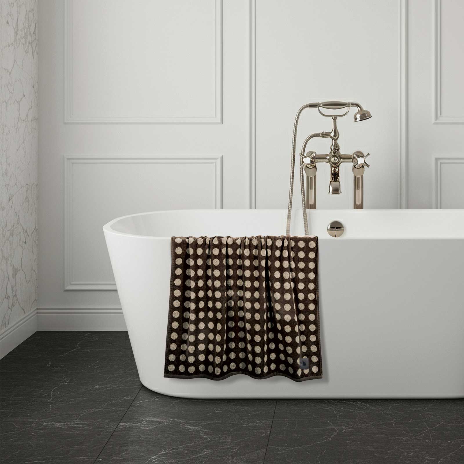 GREENWICH POLO CLUB ΠΕΤΣΕΤΑ ΠΡΟΣΩΠΟΥ 50X90 LOFT 4138 CREAM, DARK GREY