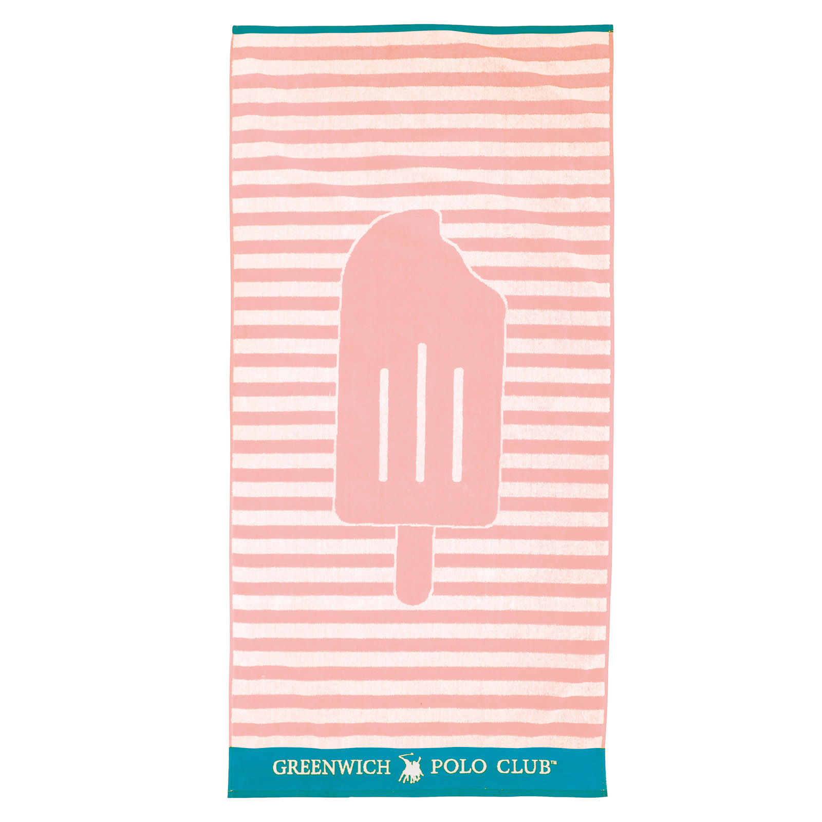 GREENWICH POLO CLUB ΠΕΤΣΕΤΑ ΘΑΛΑΣΣΗΣ 70Χ140 3892 ΛΕΥΚΟ, ΡΟΖ, ΤΥΡΚΟΥΑΖ