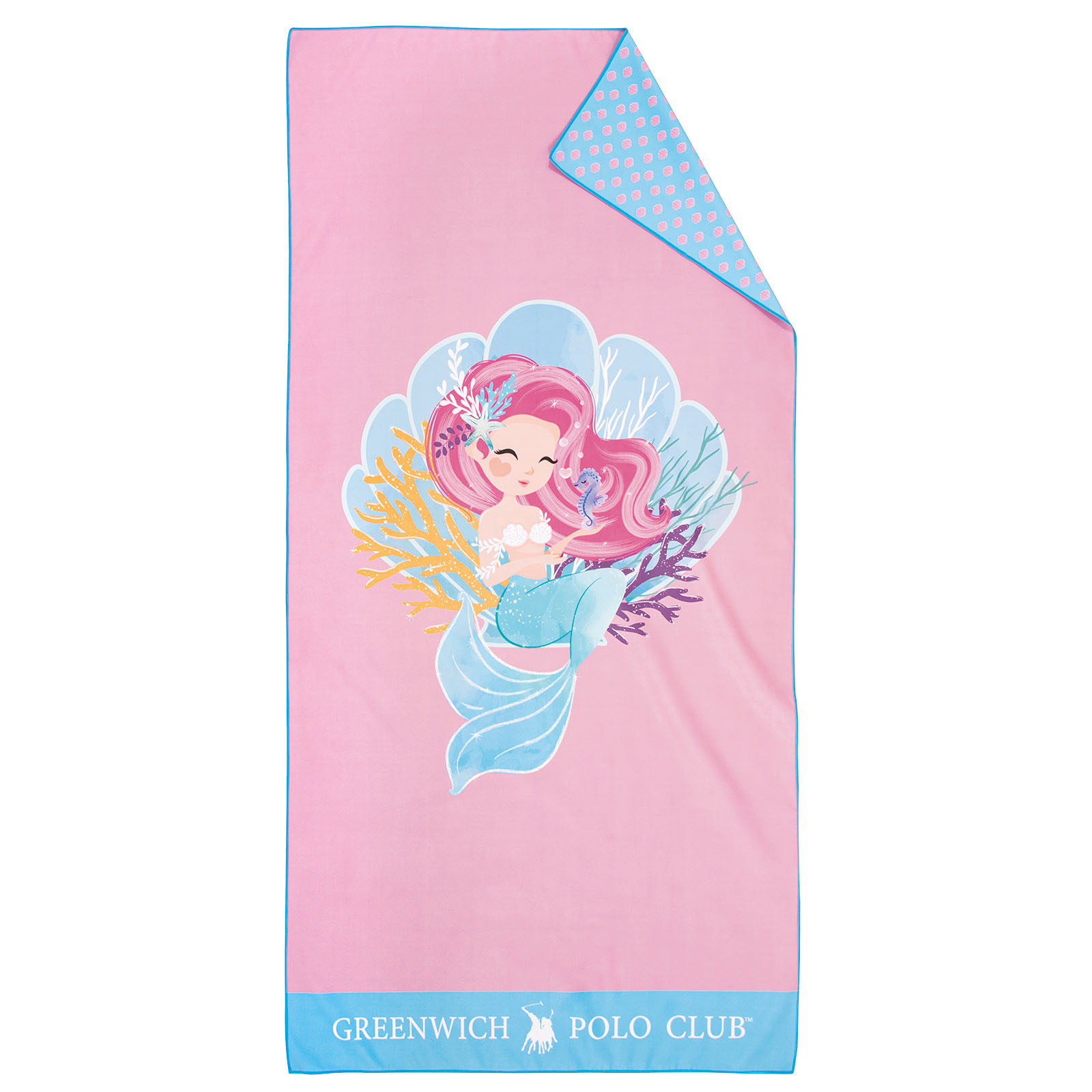 GREENWICH POLO CLUB JUNIOR ΠΕΤΣΕΤΑ ΘΑΛΑΣΣΗΣ 70Χ140 4041 LIGHT BLUE, PINK