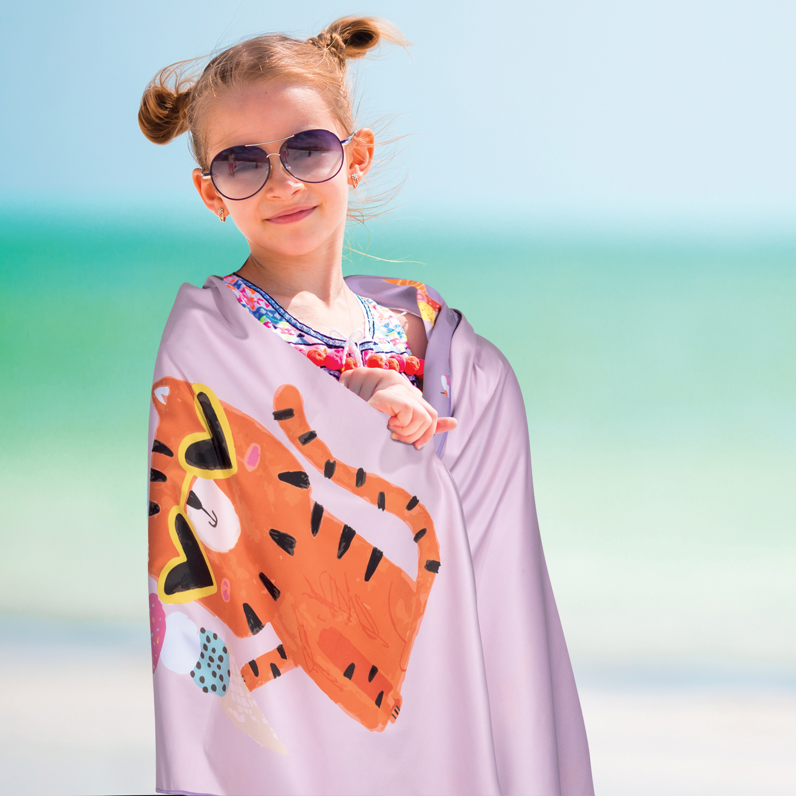 GREENWICH POLO CLUB JUNIOR ΠΕΤΣΕΤΑ ΘΑΛΑΣΣΗΣ 70Χ140 4082 PINK, PURPLE