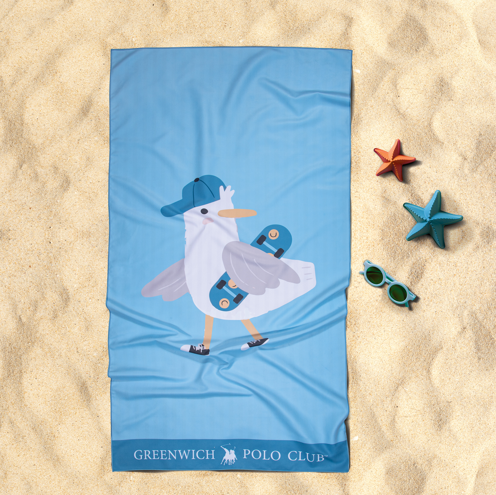 GREENWICH POLO CLUB JUNIOR ΠΕΤΣΕΤΑ ΘΑΛΑΣΣΗΣ 70Χ140 4177 BLUE
