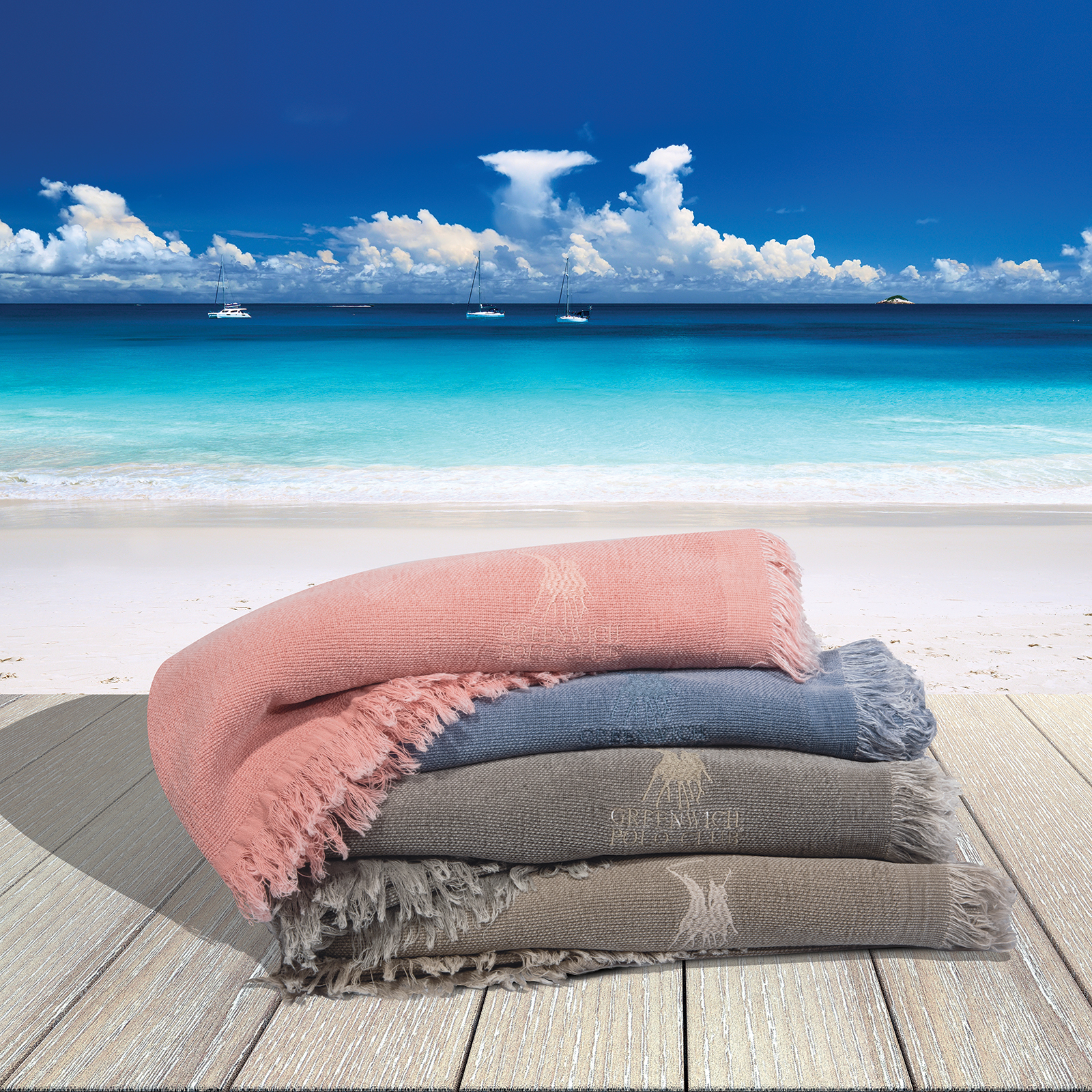 Πετσέτα Θαλάσσης 90x170 Greenwish Polo 3508