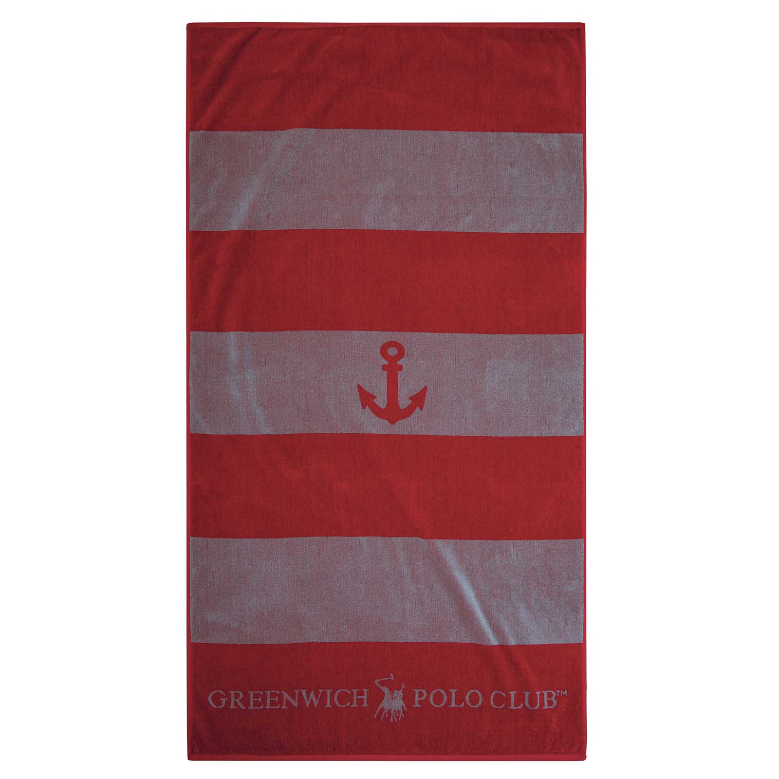 GREENWICH POLO CLUB ΠΕΤΣΕΤΑ ΘΑΛΑΣΣΗΣ 90Χ170 3788 ΓΚΡΙ, ΚΟΚΚΙΝΟ