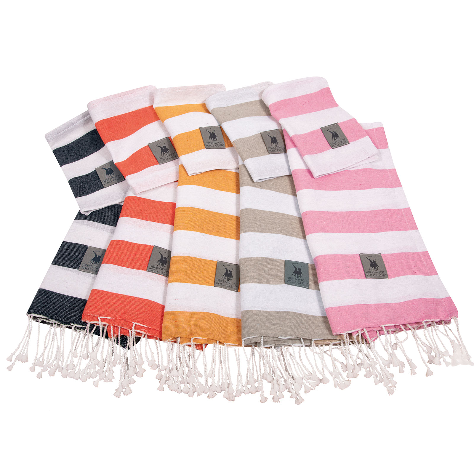 GREENWICH POLO CLUB ΠΕΤΣΕΤΑ-ΠΑΡΕΟ & ΝΕΣΕΣΕΡ 3824 ΚΟΚΚΙΝΟ, ΛΕΥΚΟ