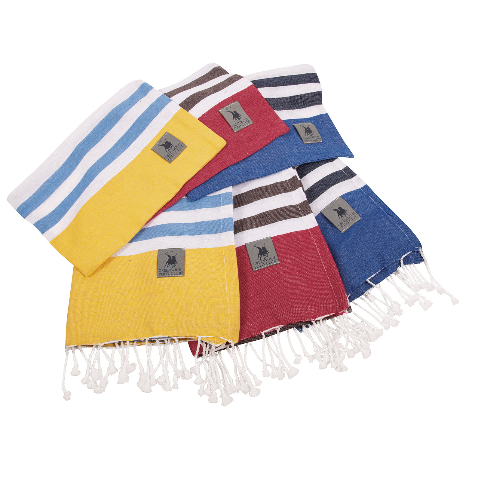 GREENWICH POLO CLUB ΠΕΤΣΕΤΑ-ΠΑΡΕΟ & ΝΕΣΕΣΕΡ 3828 ΛΕΥΚΟ, ΜΠΛΕ