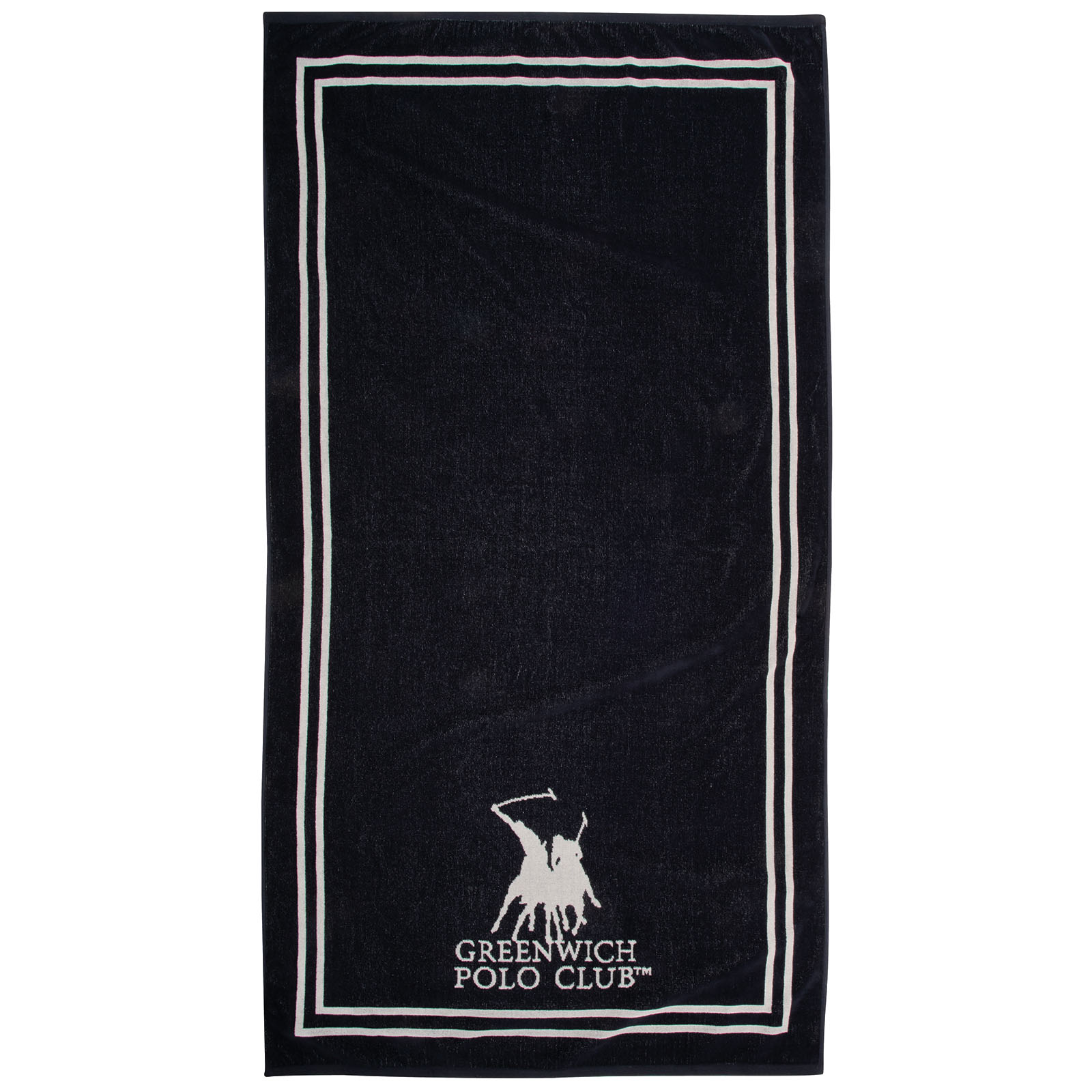 GREENWICH POLO CLUB ΠΕΤΣΕΤΑ ΘΑΛΑΣΣΗΣ 90Χ170 4049 BLACK, CREAM