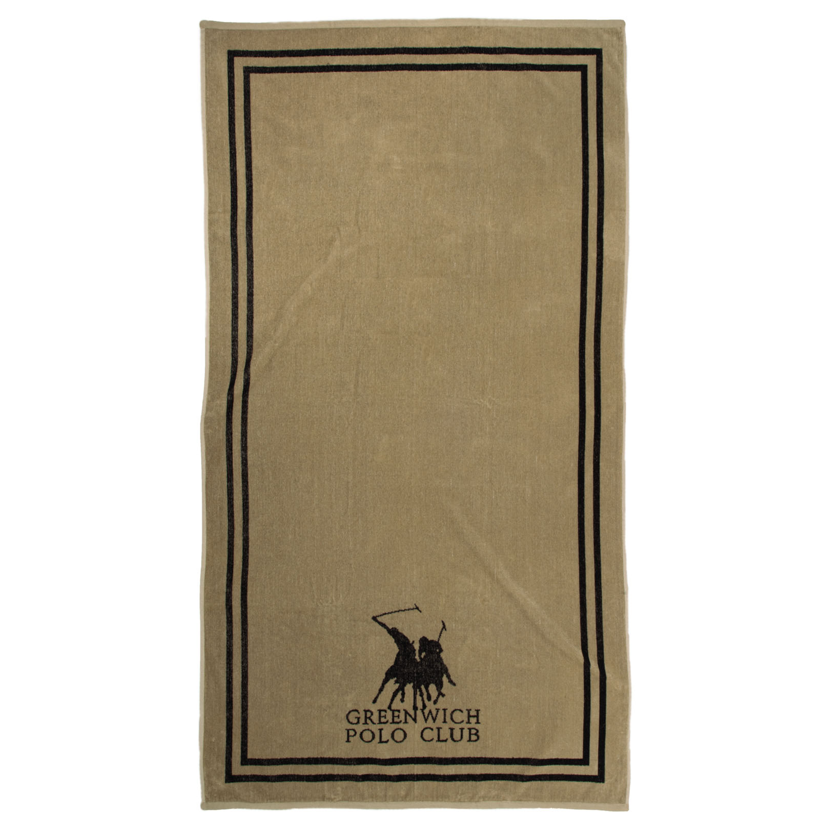 GREENWICH POLO CLUB ΠΕΤΣΕΤΑ ΘΑΛΑΣΣΗΣ 90Χ170 4050 BLACK, TAUPE