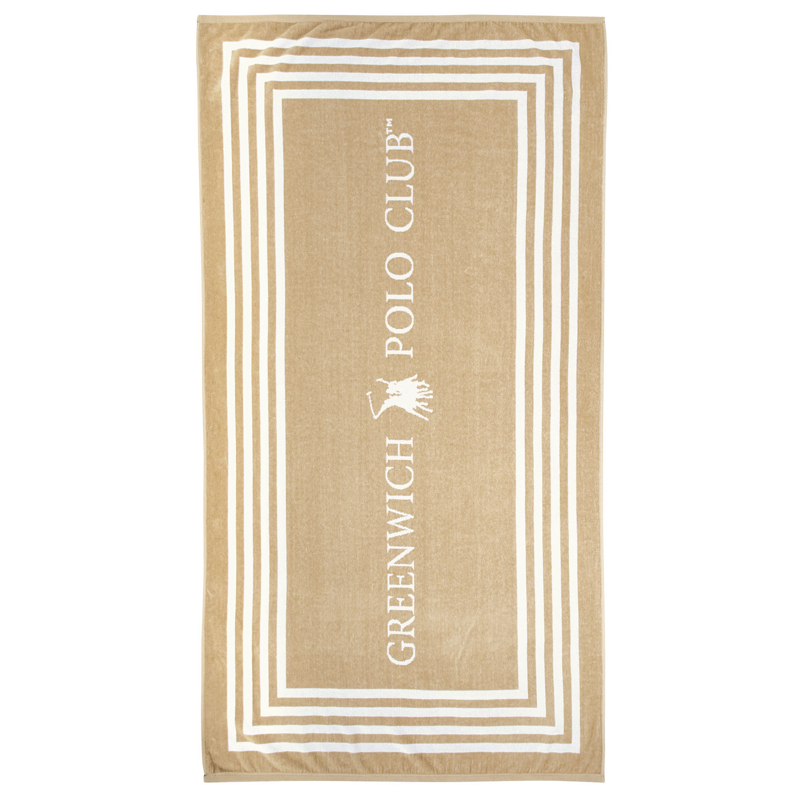 GREENWICH POLO CLUB ΠΕΤΣΕΤΑ ΘΑΛΑΣΣΗΣ 90Χ170 4053 BLACK, TAUPE