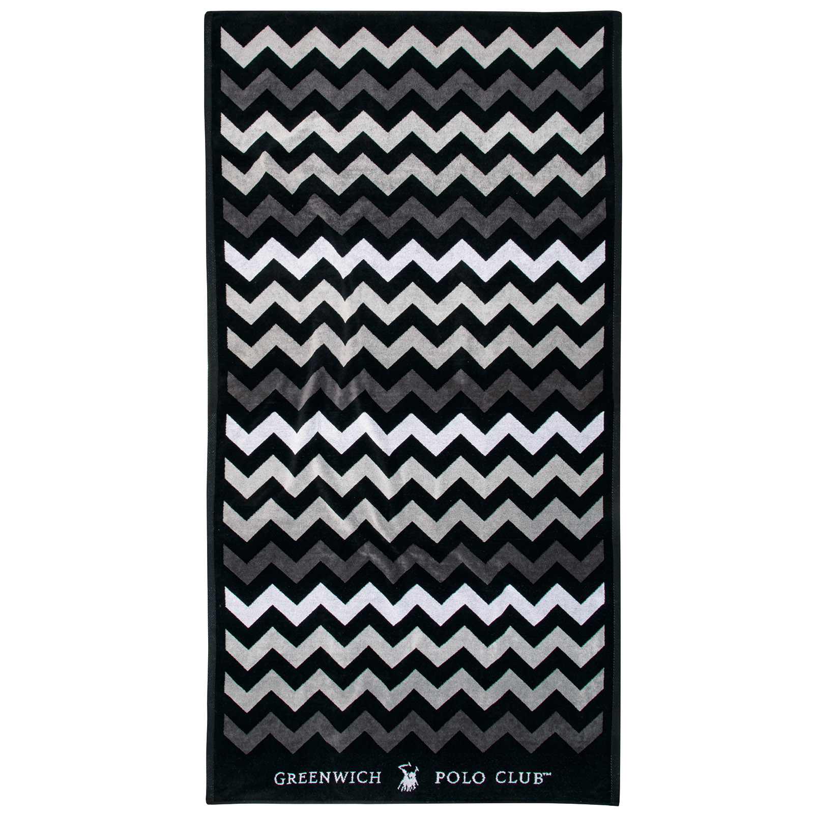 GREENWICH POLO CLUB ΠΕΤΣΕΤΑ ΘΑΛΑΣΣΗΣ 90Χ180 4007 BLACK, GREY