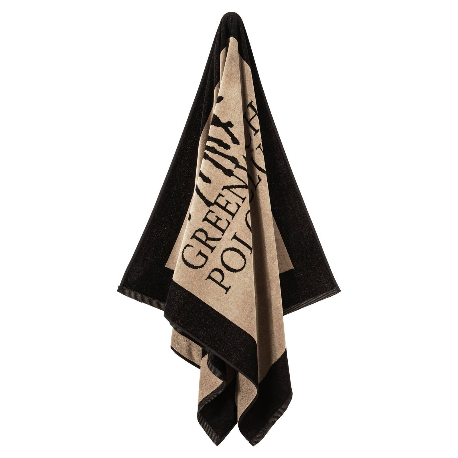 GREENWICH POLO CLUB ΠΕΤΣΕΤΑ ΘΑΛΑΣΣΗΣ 90Χ180 4020 BLACK, TAUPE