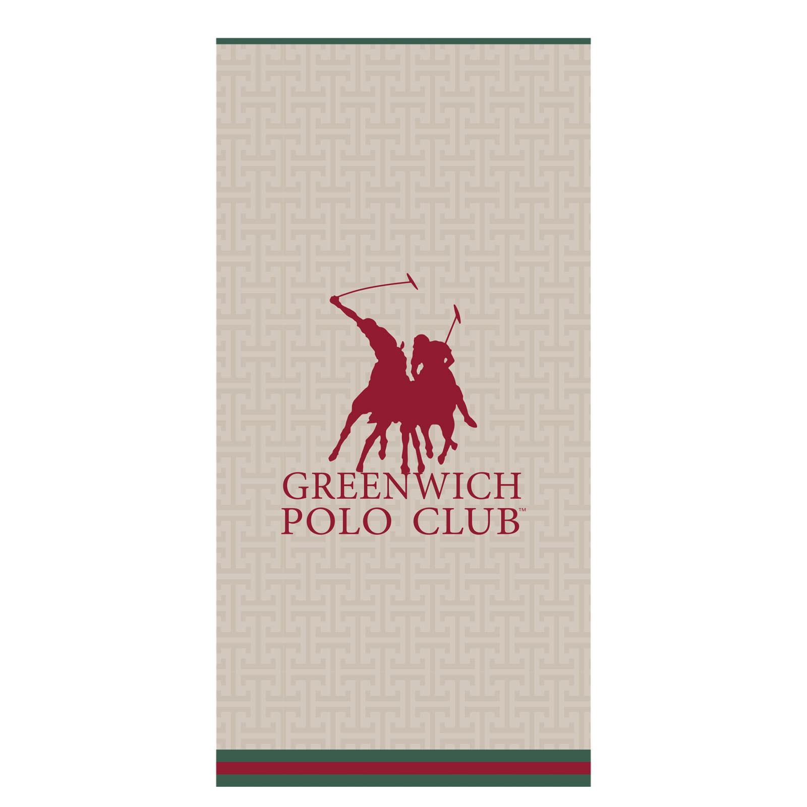 GREENWICH POLO CLUB ΠΕΤΣΕΤΑ ΘΑΛΑΣΣΗΣ 90Χ180 ESSENTIAL 5225 RED, TAUPE