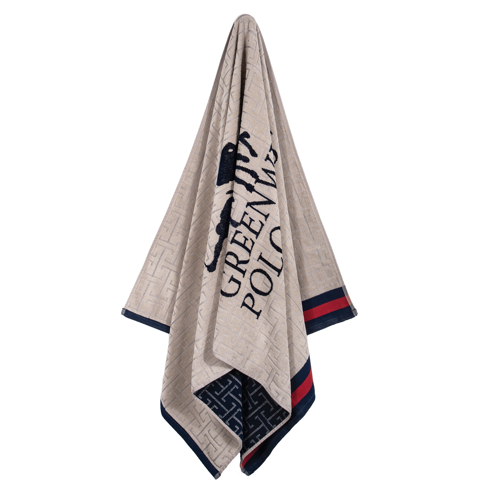GREENWICH POLO CLUB ΠΕΤΣΕΤΑ ΘΑΛΑΣΣΗΣ 90Χ180 ESSENTIAL 5226 BLUE, TAUPE