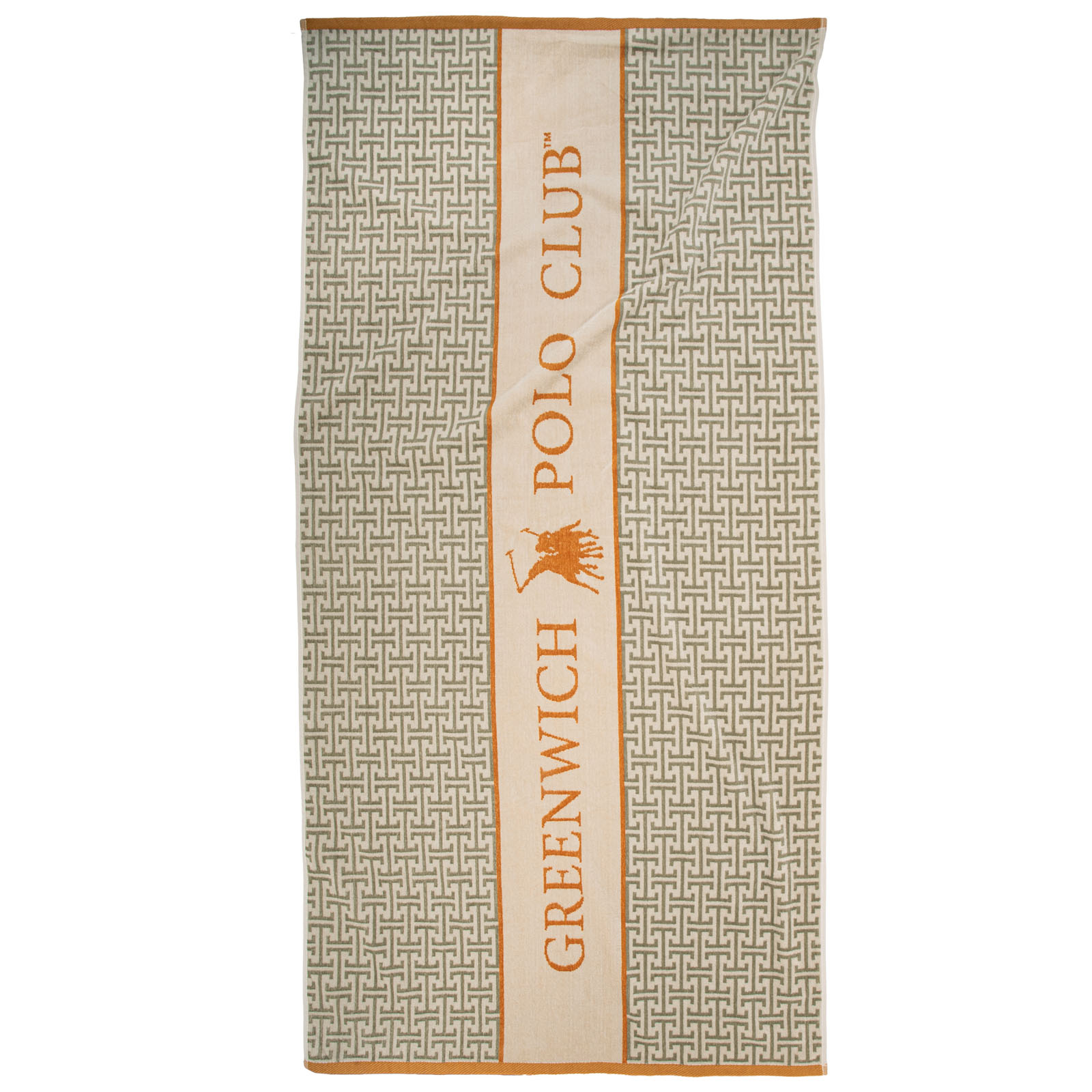 GREENWICH POLO CLUB ΠΕΤΣΕΤΑ ΘΑΛΑΣΣΗΣ 90Χ180 ESSENTIAL 5228 ORANGE, TAUPE