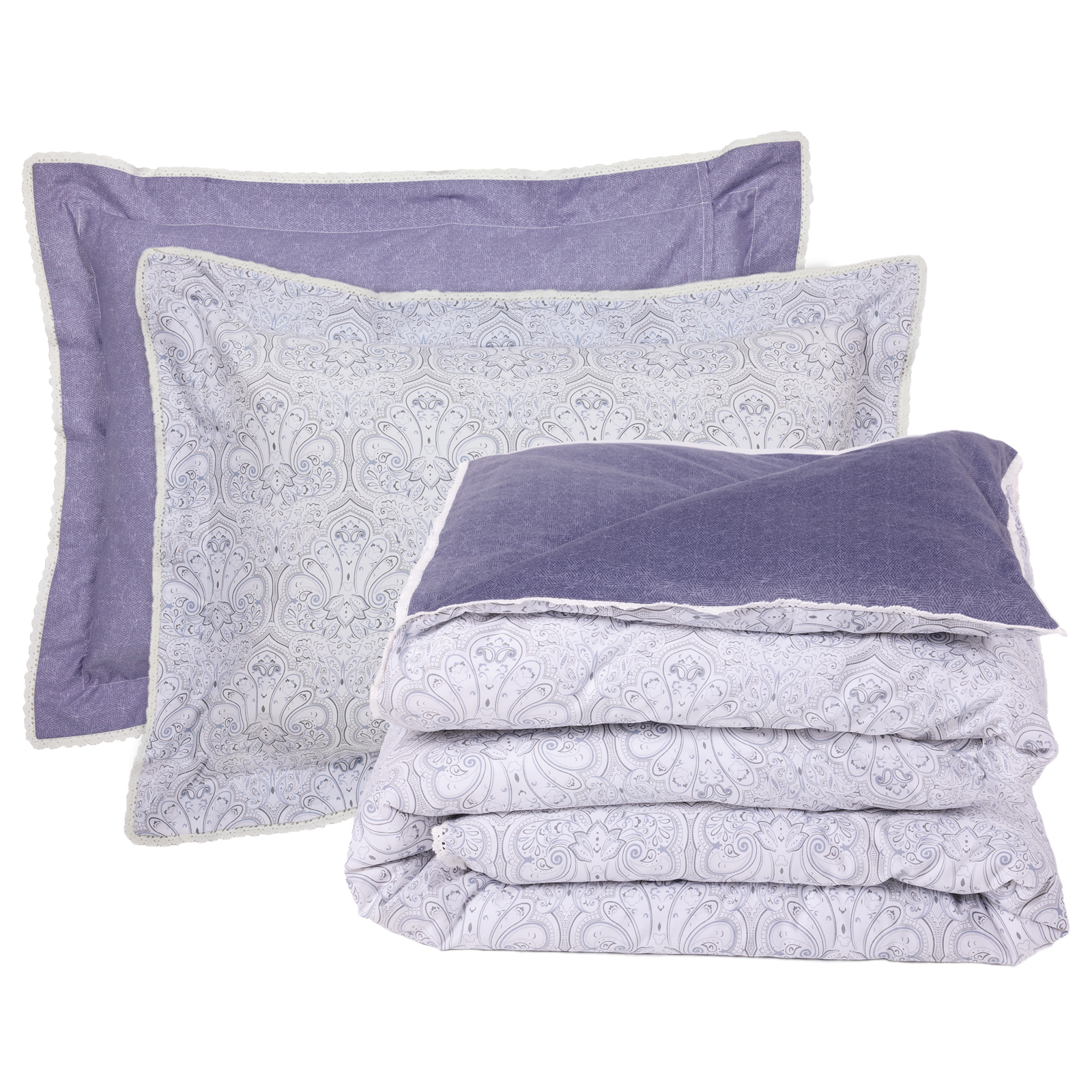 DAS HOME ΚΟΥΒΕΡΛΙ KING PRESTIGE 1693 BLUE, GREY